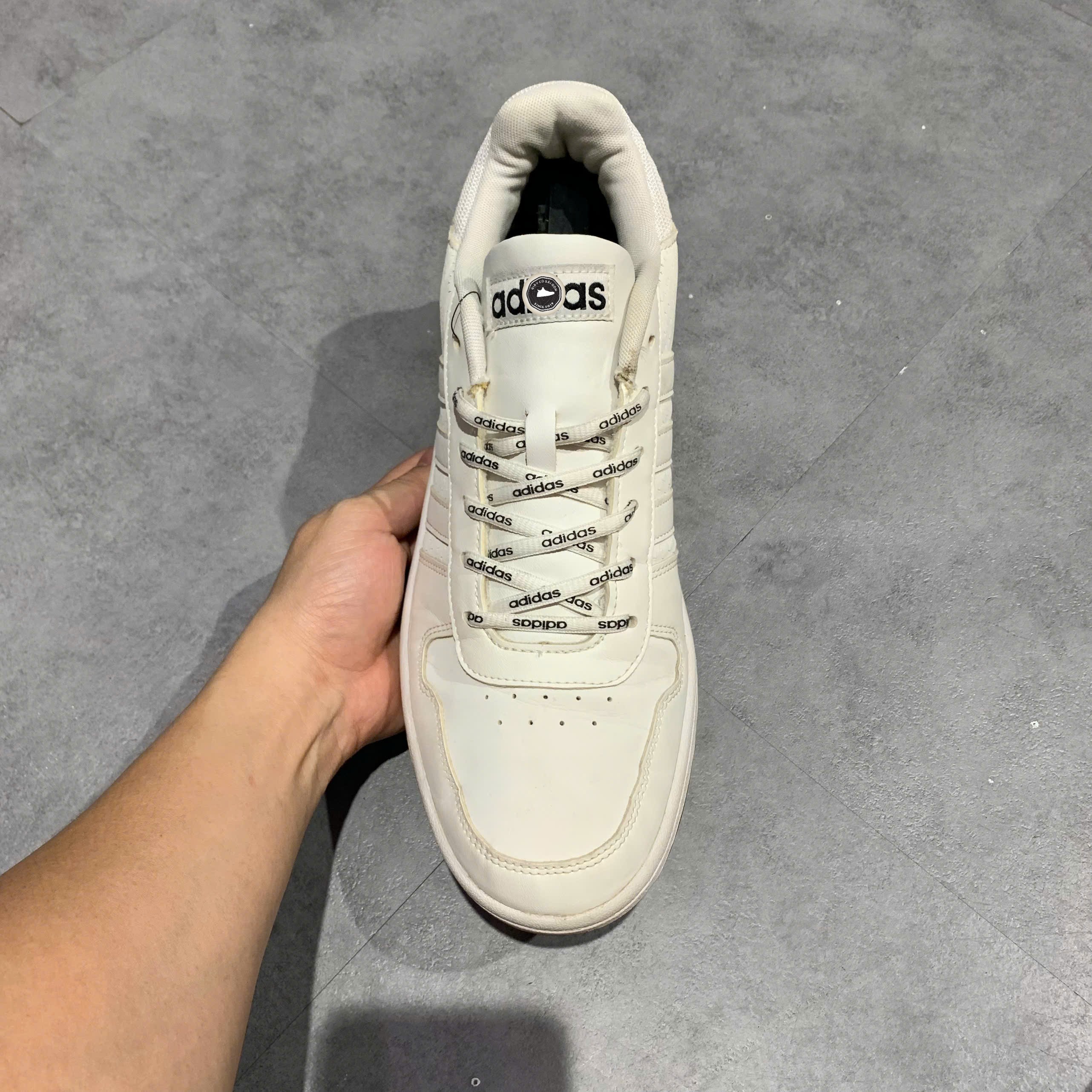 Adidas Hoops 3.0 Low Cloud White Gum - FY8630 - Size 45 1/3 - GIÀY 2HAND CHÍNH HÃNG PVN25704