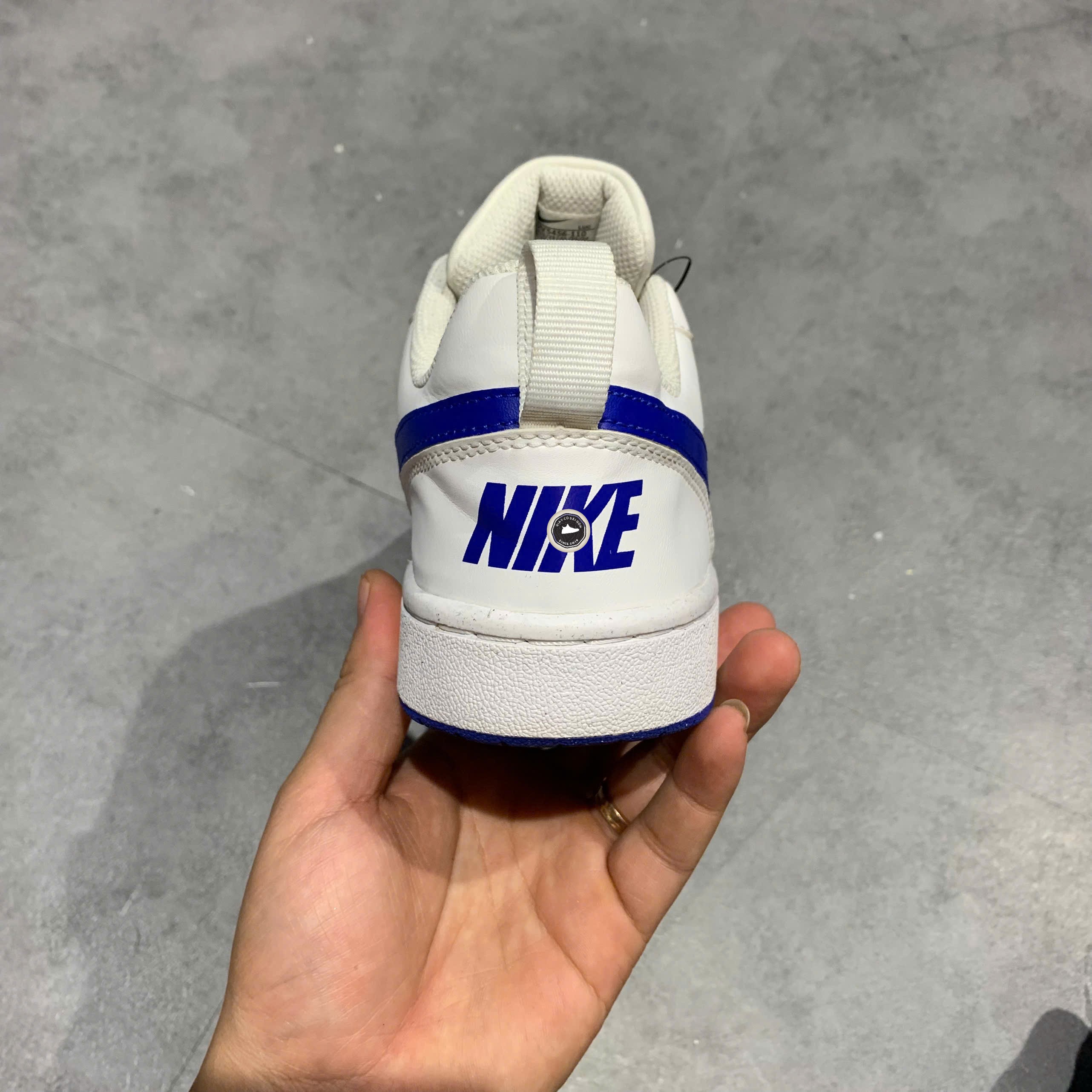Nike Court Borough Low Recraft GS White Hyper Royal - DV5456 110 - Size 38.5 - GIÀY 2HAND CHÍNH HÃNG PVN22908