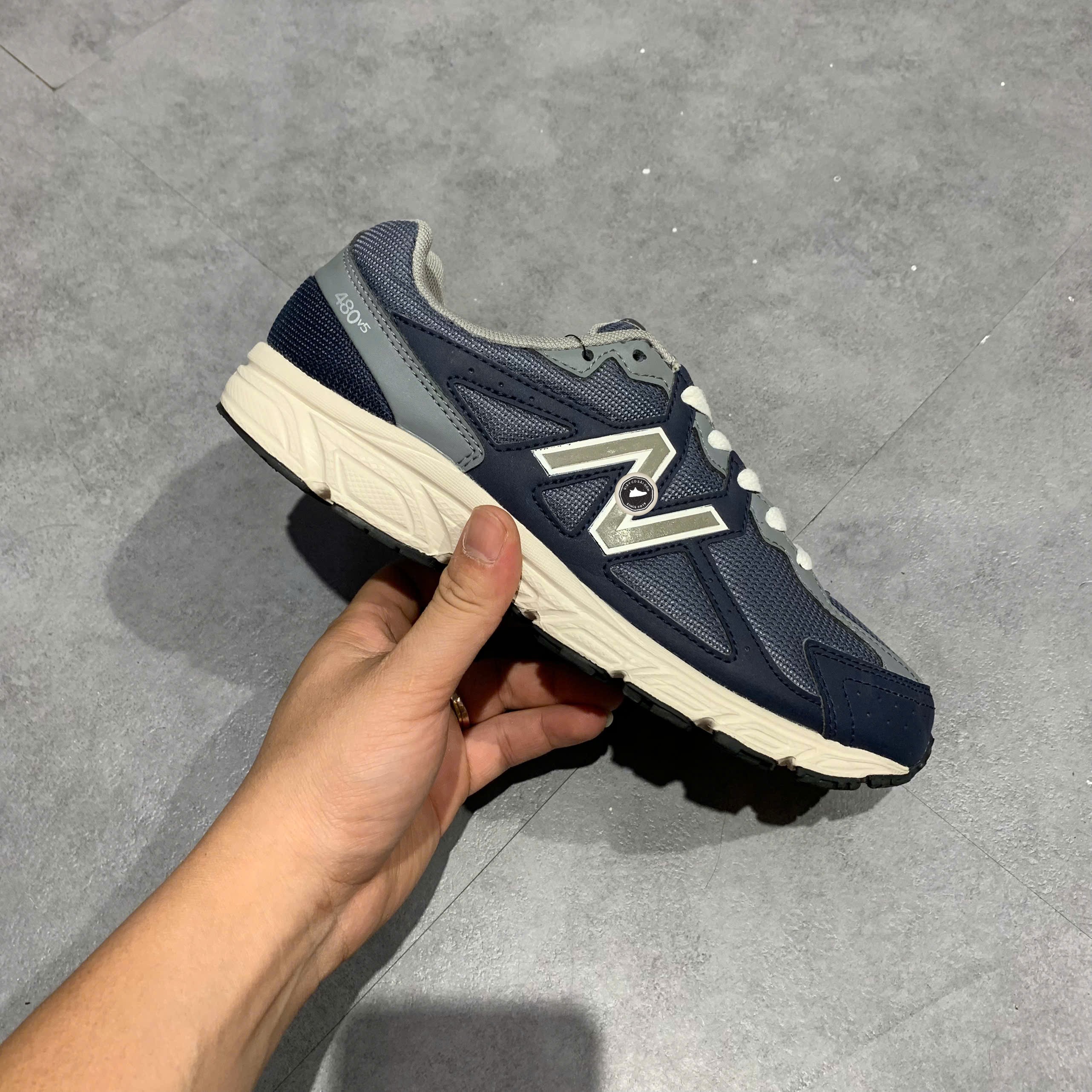 New Balance 480v5 Navy Grey - W480KE5 - Size 37 - GIÀY 2HAND CHÍNH HÃNG PVN23030