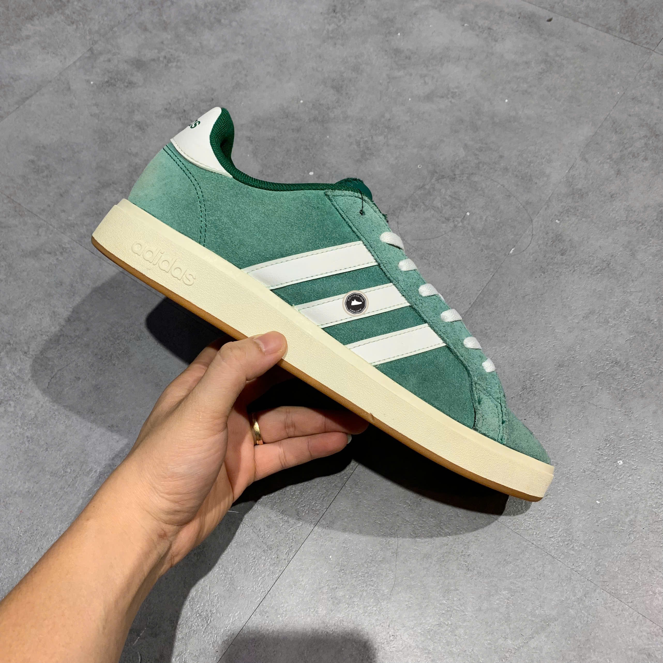 Adidas Grand Court Base 00s 'Collegiate Green' - IH6187 - Size 43 1/3 - GIÀY 2HAND CHÍNH HÃNG PVN23618
