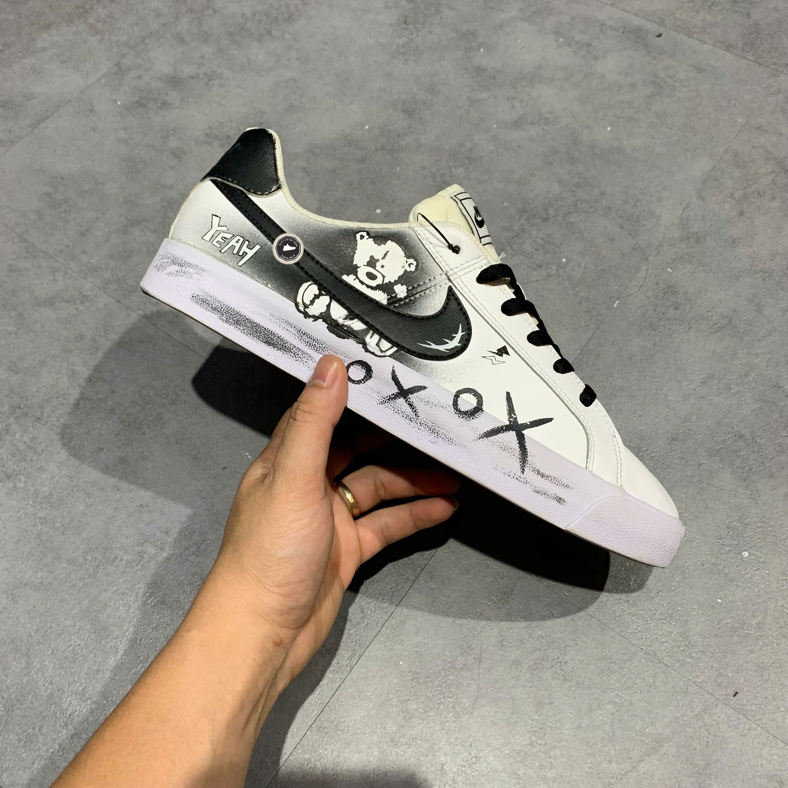 Nike Court Royale AC 'White Black' - BQ4222 103 - Size 43 - GIÀY 2HAND CHÍNH HÃNG PVN23599