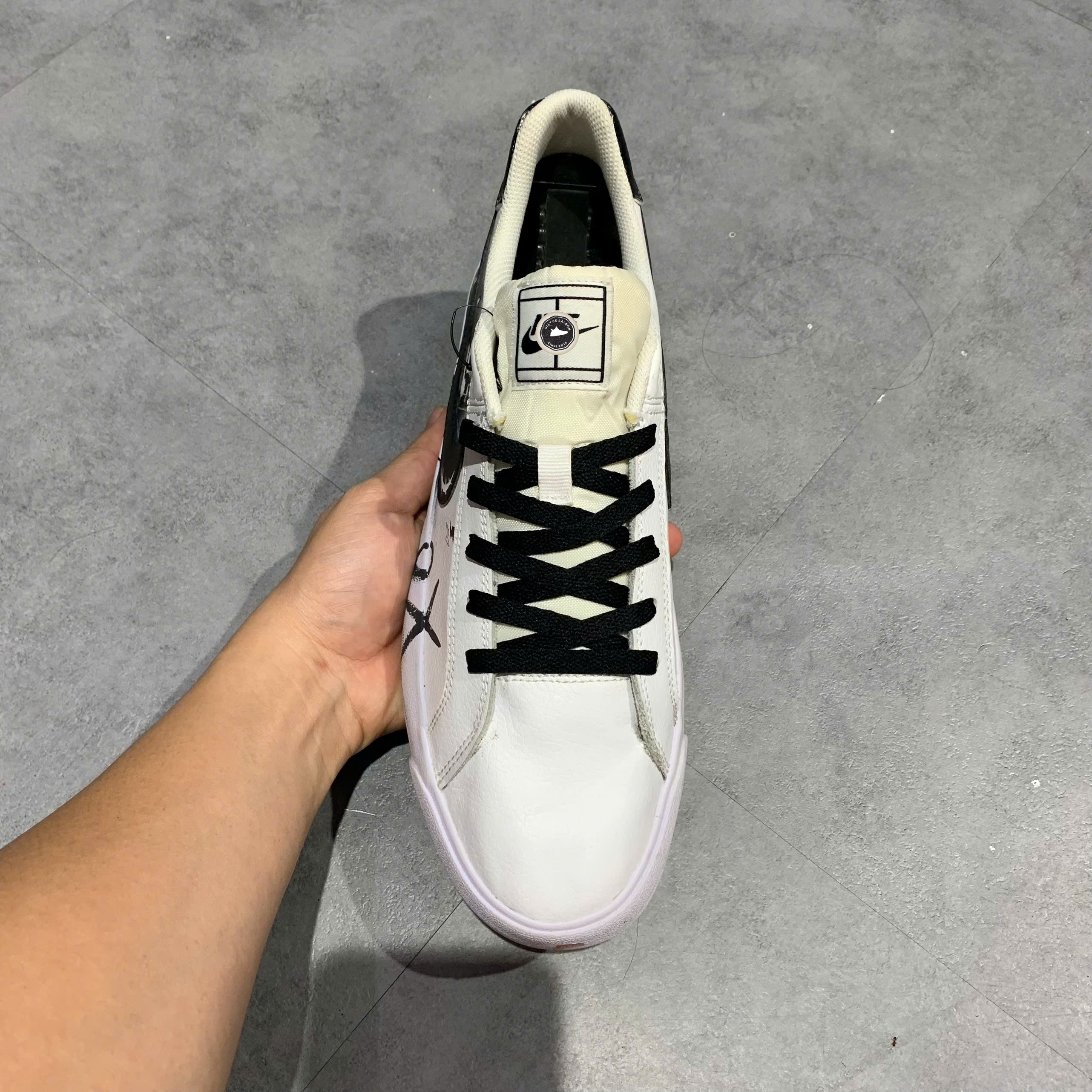 Nike Court Royale AC 'White Black' - BQ4222 103 - Size 43 - GIÀY 2HAND CHÍNH HÃNG PVN23599