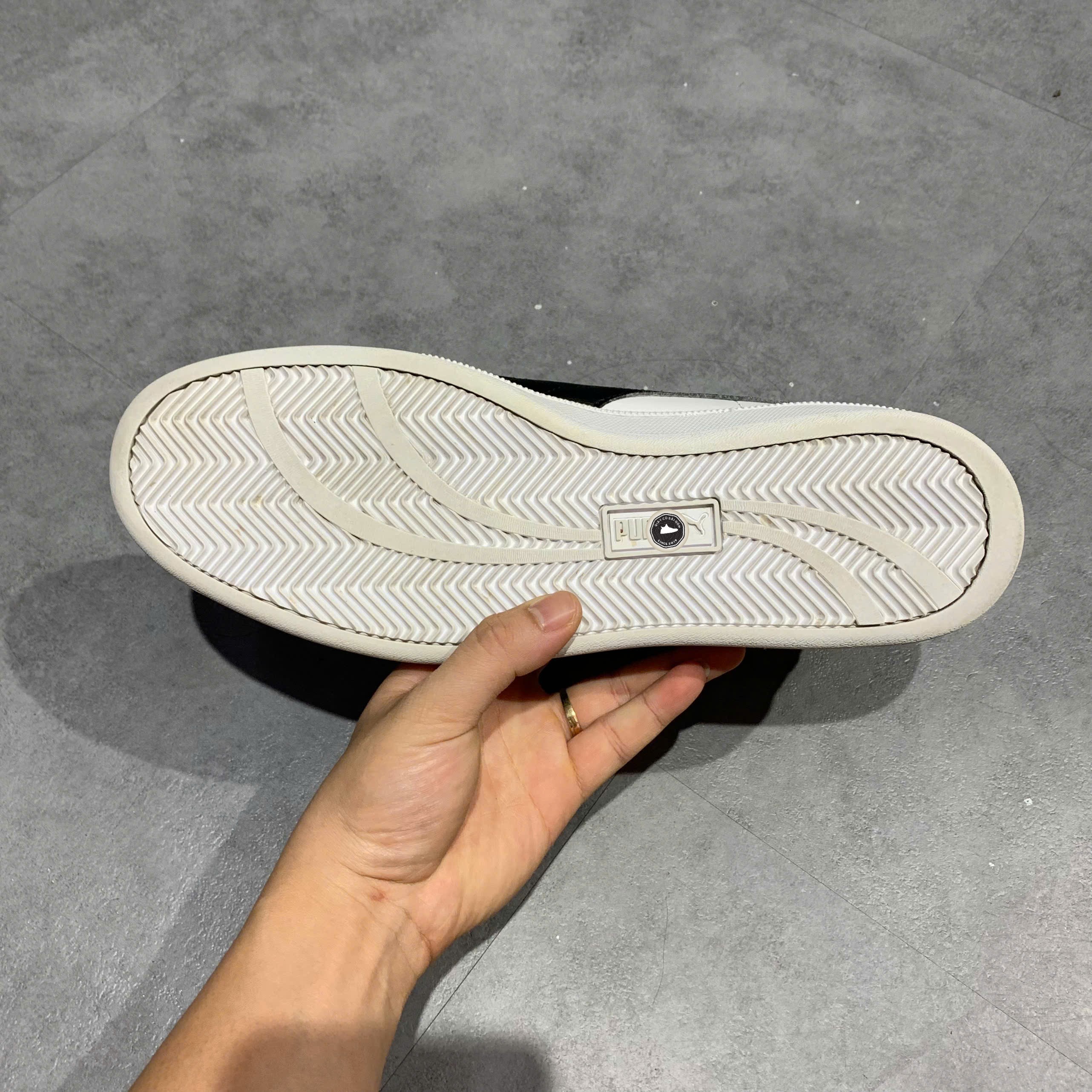 PUMA SMASH LEATHER - 356722 11 - Size 45 - GIÀY 2HAND CHÍNH HÃNG PVN23525