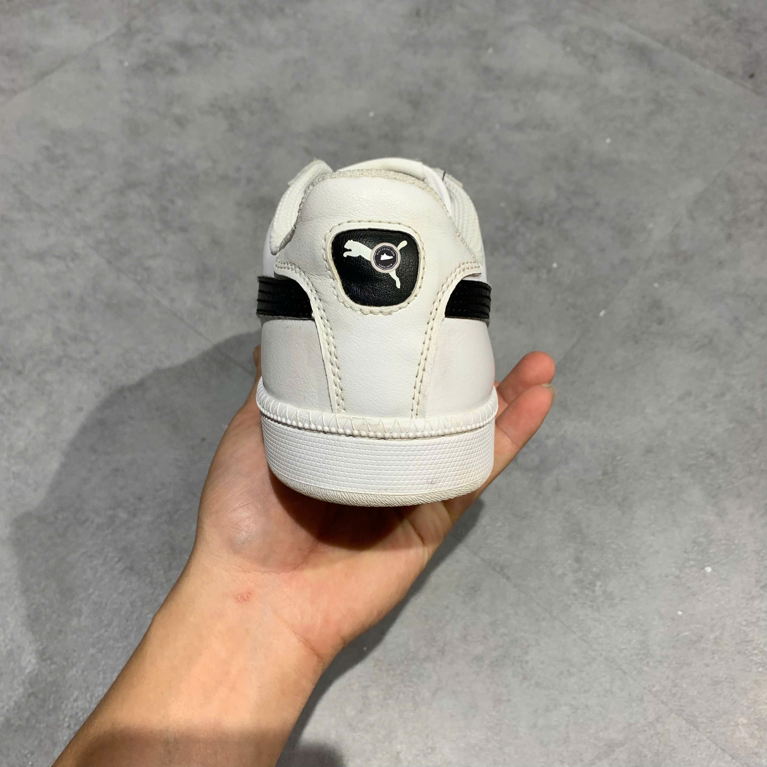 PUMA SMASH LEATHER - 356722 11 - Size 45 - GIÀY 2HAND CHÍNH HÃNG PVN23525