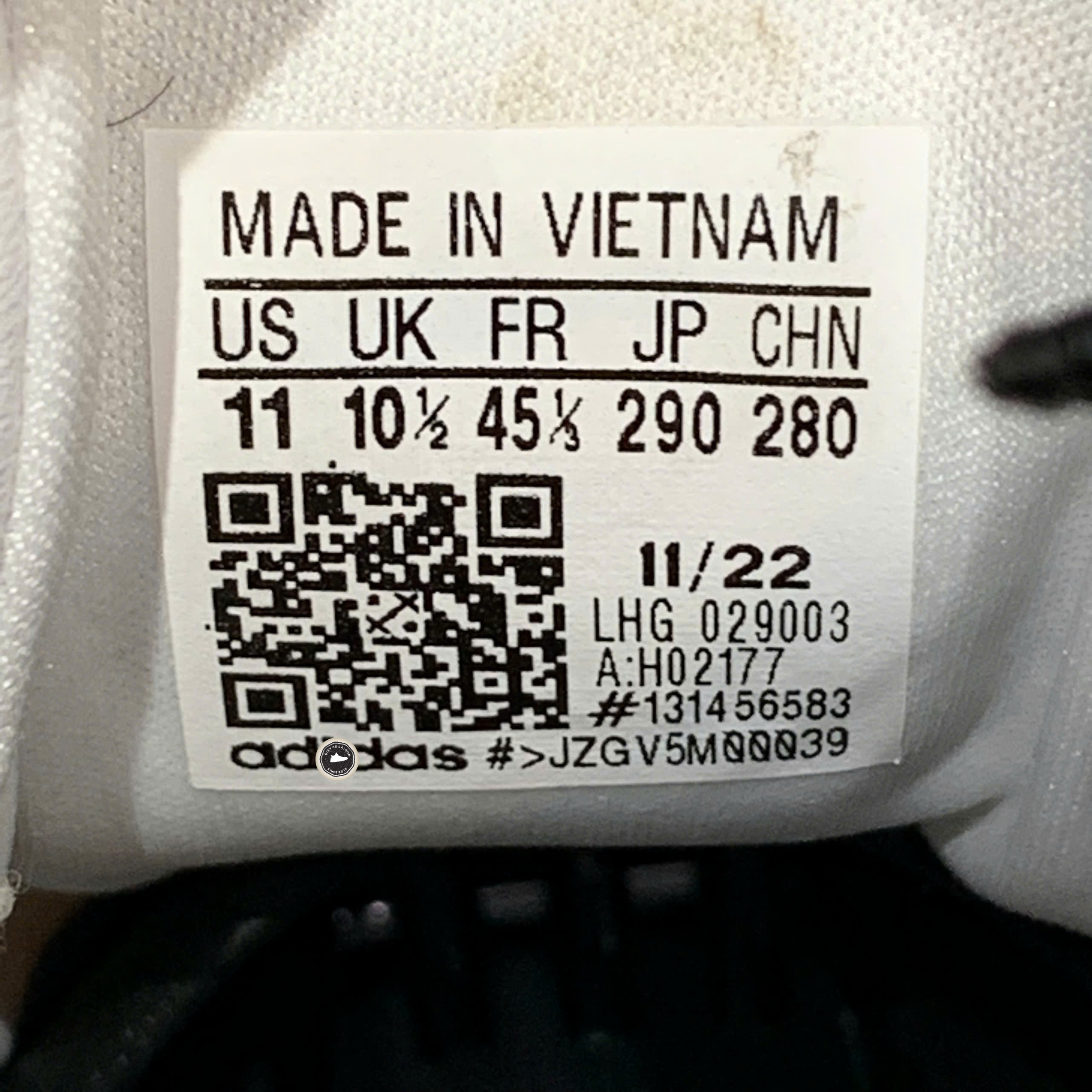 Adidas Court Tourino White - H02177 - Size 45 1/3 - GIÀY 2HAND CHÍNH HÃNG PVN23648