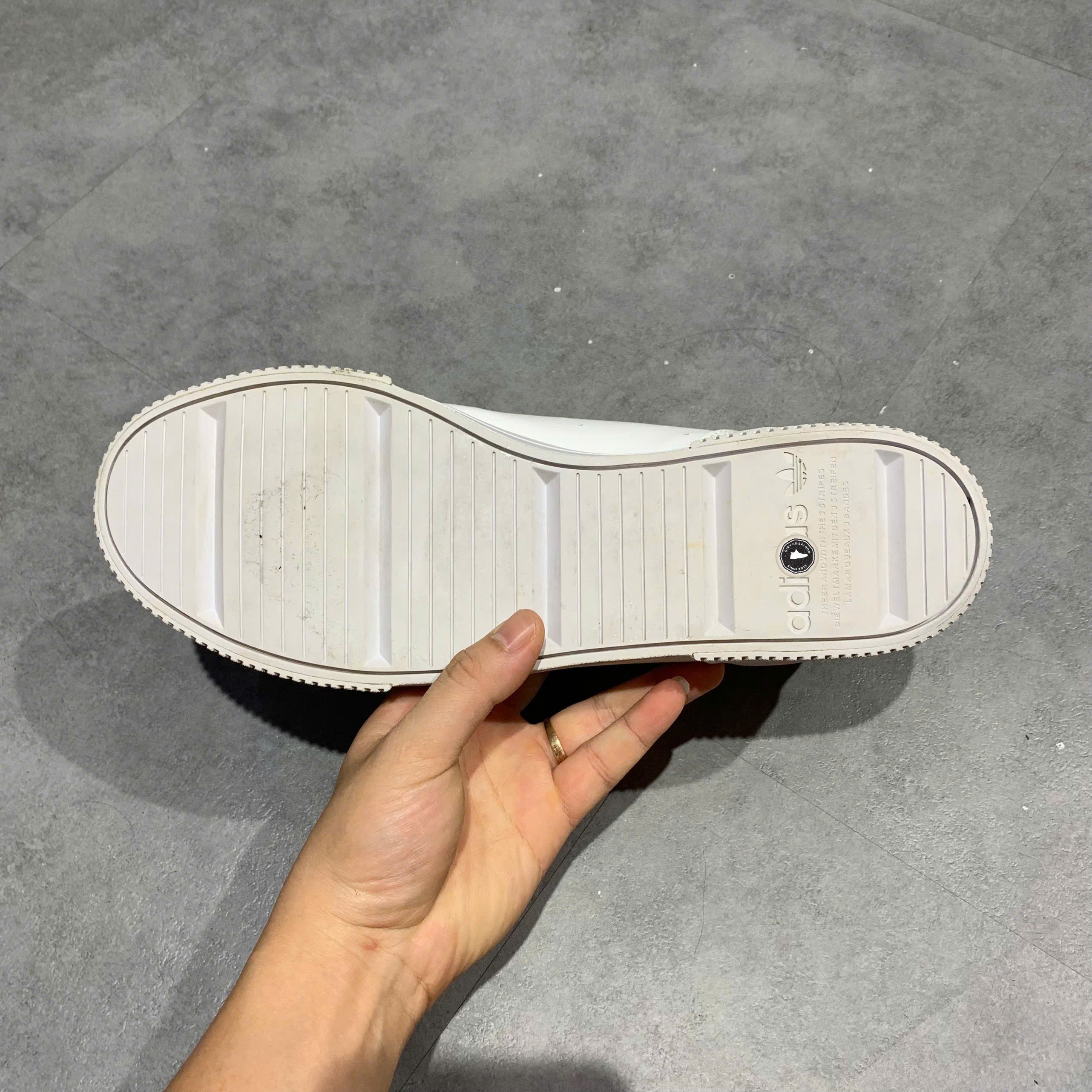 Adidas Court Tourino White - H02177 - Size 45 1/3 - GIÀY 2HAND CHÍNH HÃNG PVN23648