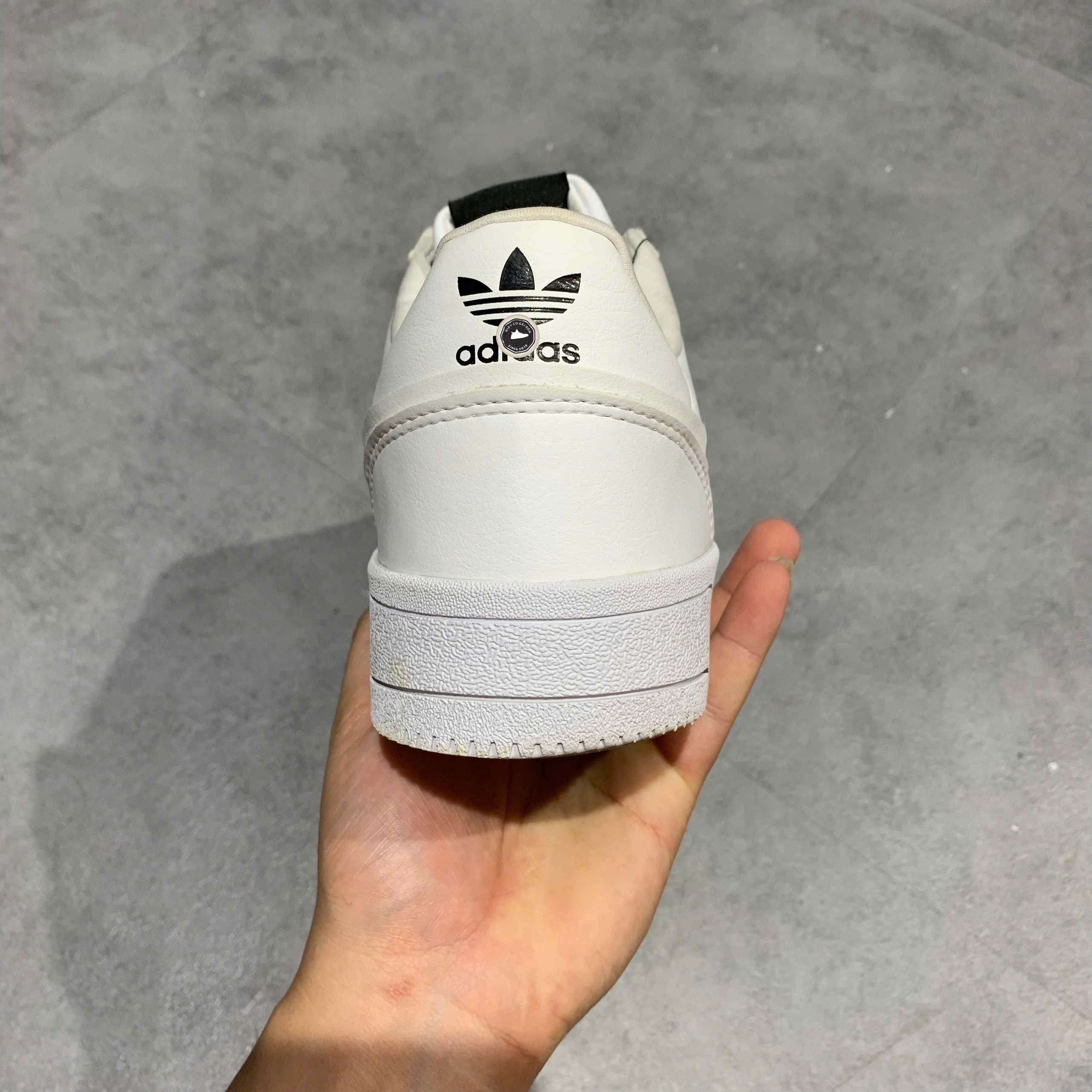 Adidas Court Tourino White - H02177 - Size 45 1/3 - GIÀY 2HAND CHÍNH HÃNG PVN23648