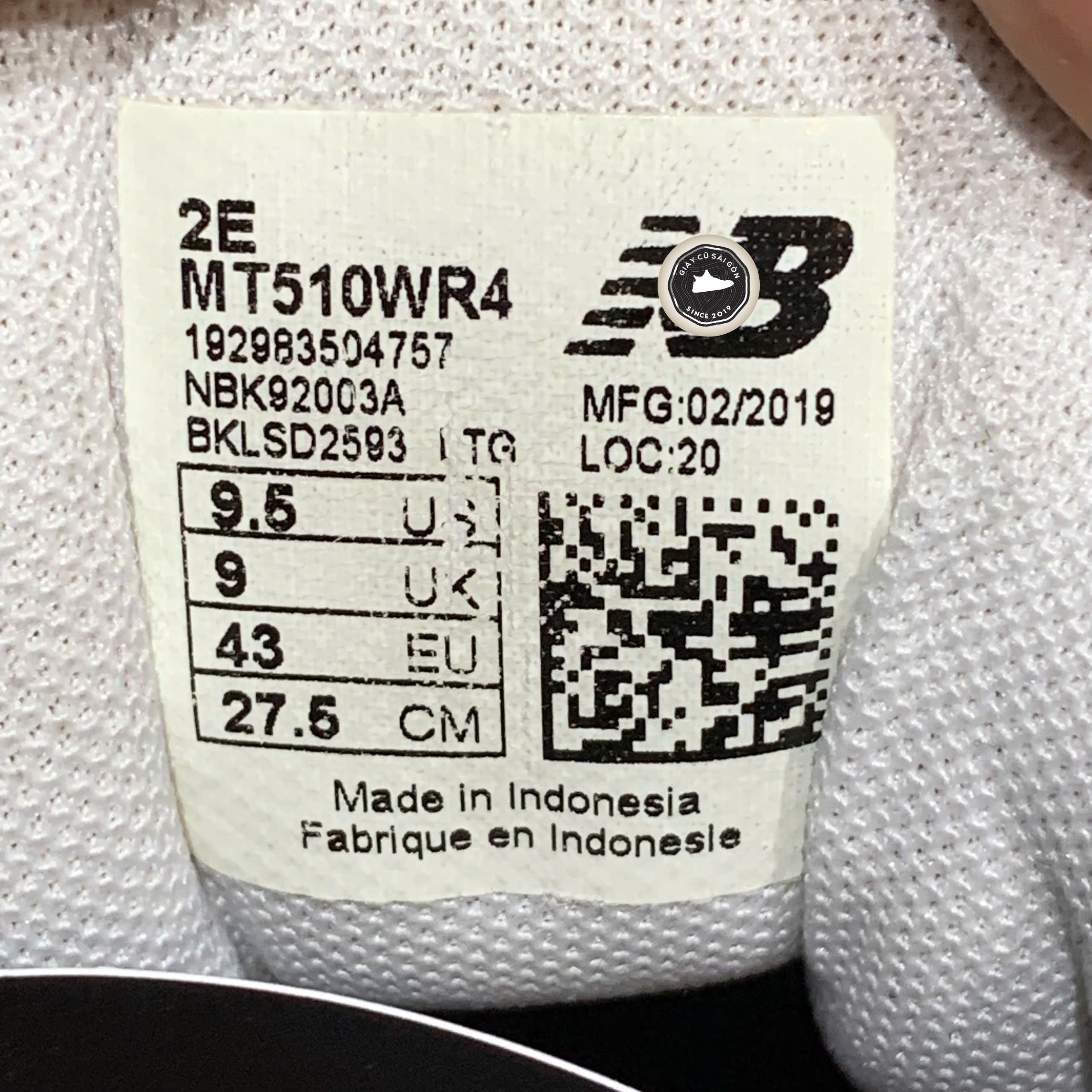 New Balance 510v4 Trail 'White Red' - MT510WR4 - Size 43 - GIÀY 2HAND CHÍNH HÃNG PVN23315