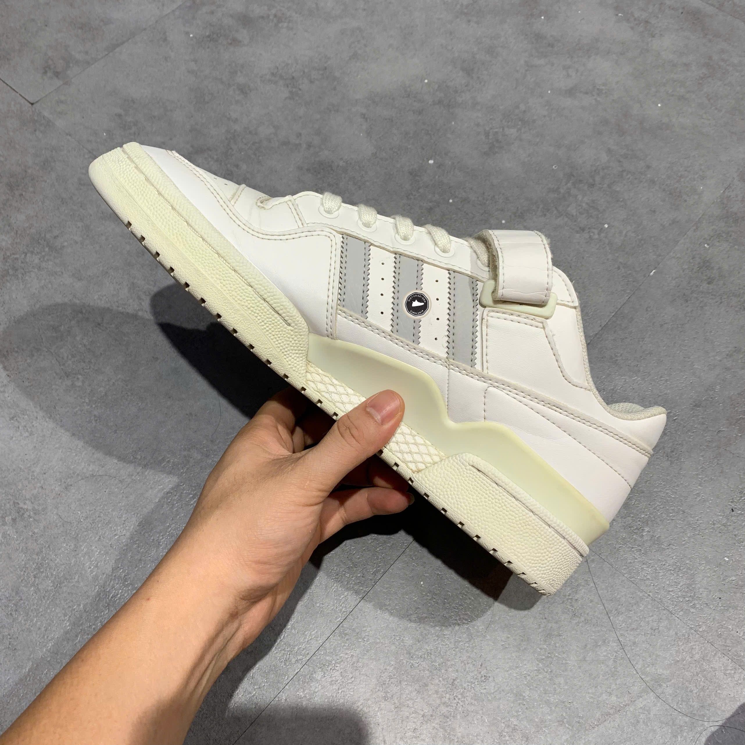 Adidas Forum Low White Grey - CG7134 - Size 45 1/3 - GIÀY 2HAND CHÍNH HÃNG PVN23544