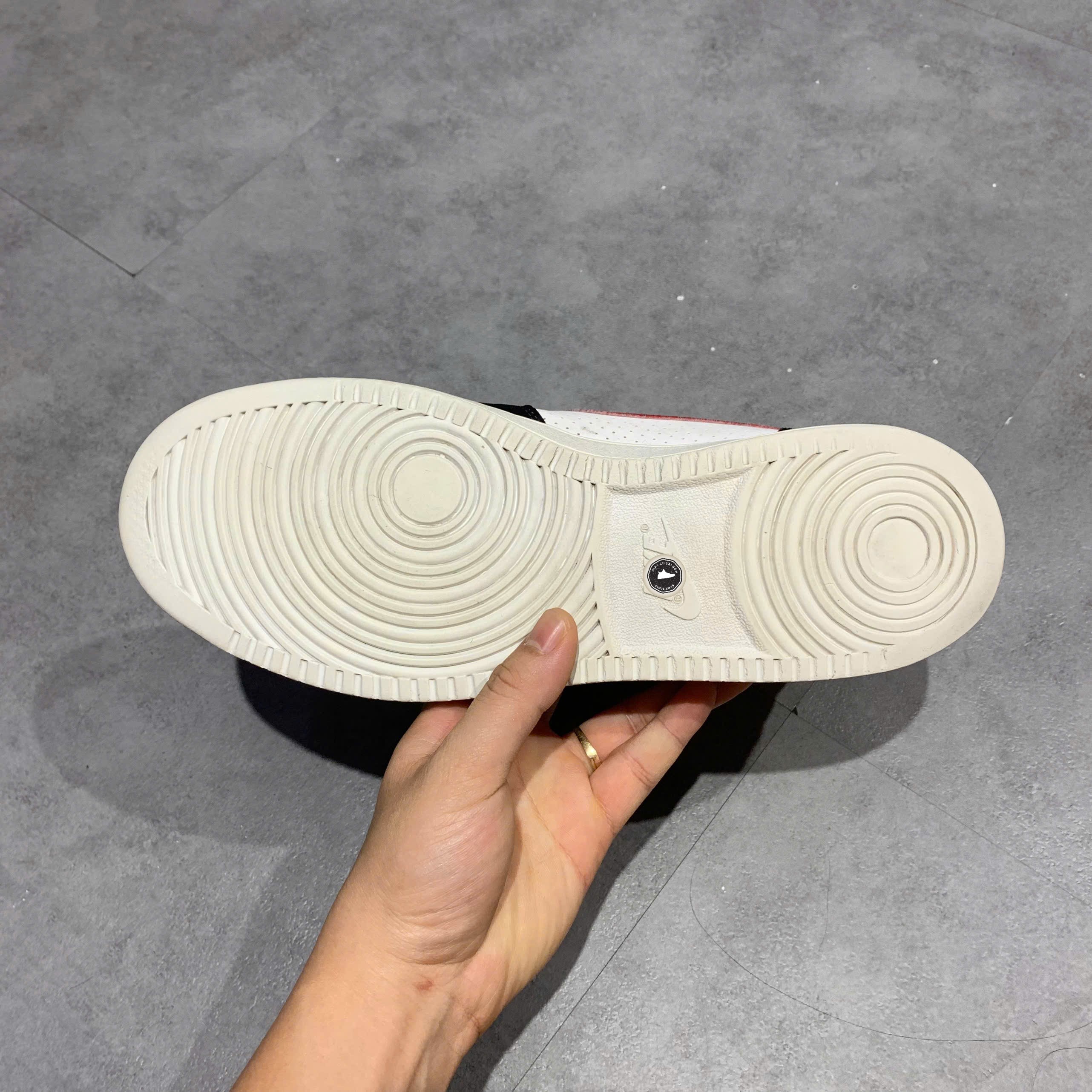 Nike Court Borough Low 'White Black Red' - 838937 102 - Size 43 - GIÀY 2HAND CHÍNH HÃNG PVN23524