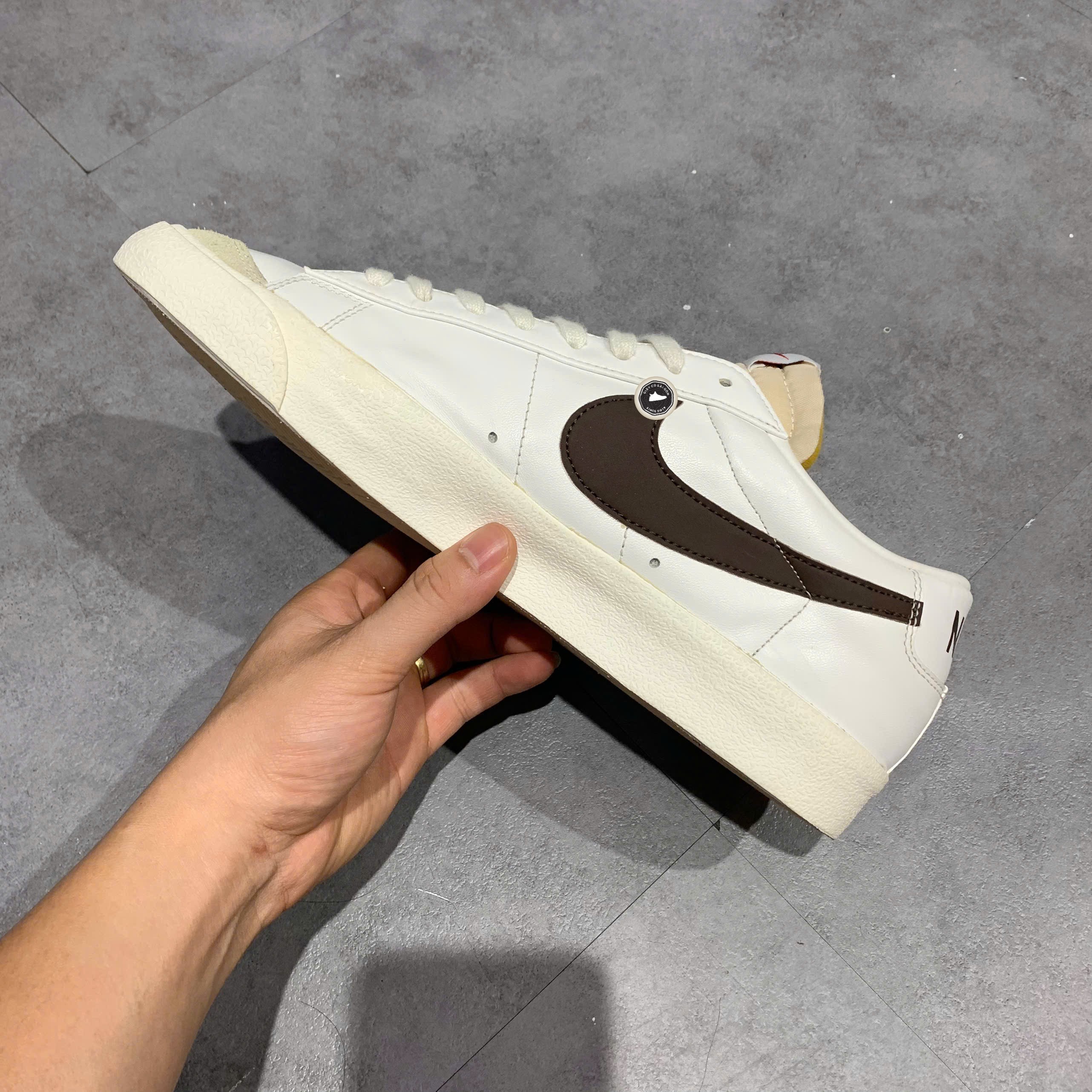 Nike Blazer Low '77 Vintage White Chocolate - DA6364 100 - Size 45 - GIÀY 2HAND CHÍNH HÃNG PVN23601