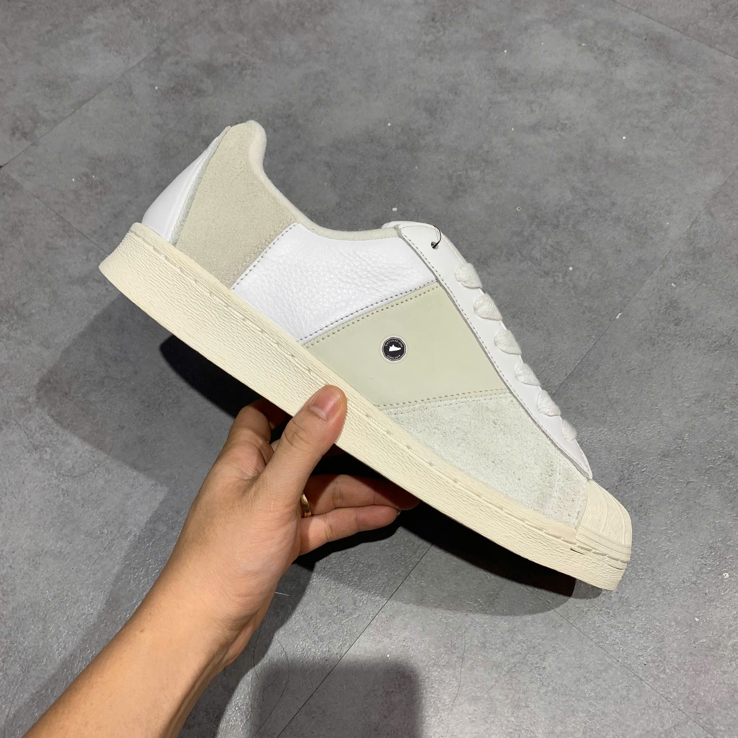 Adidas Superstar 82 Panel 'Cloud White' - GY8561 - Size 47 1/3 - GIÀY 2HAND CHÍNH HÃNG PVN23620