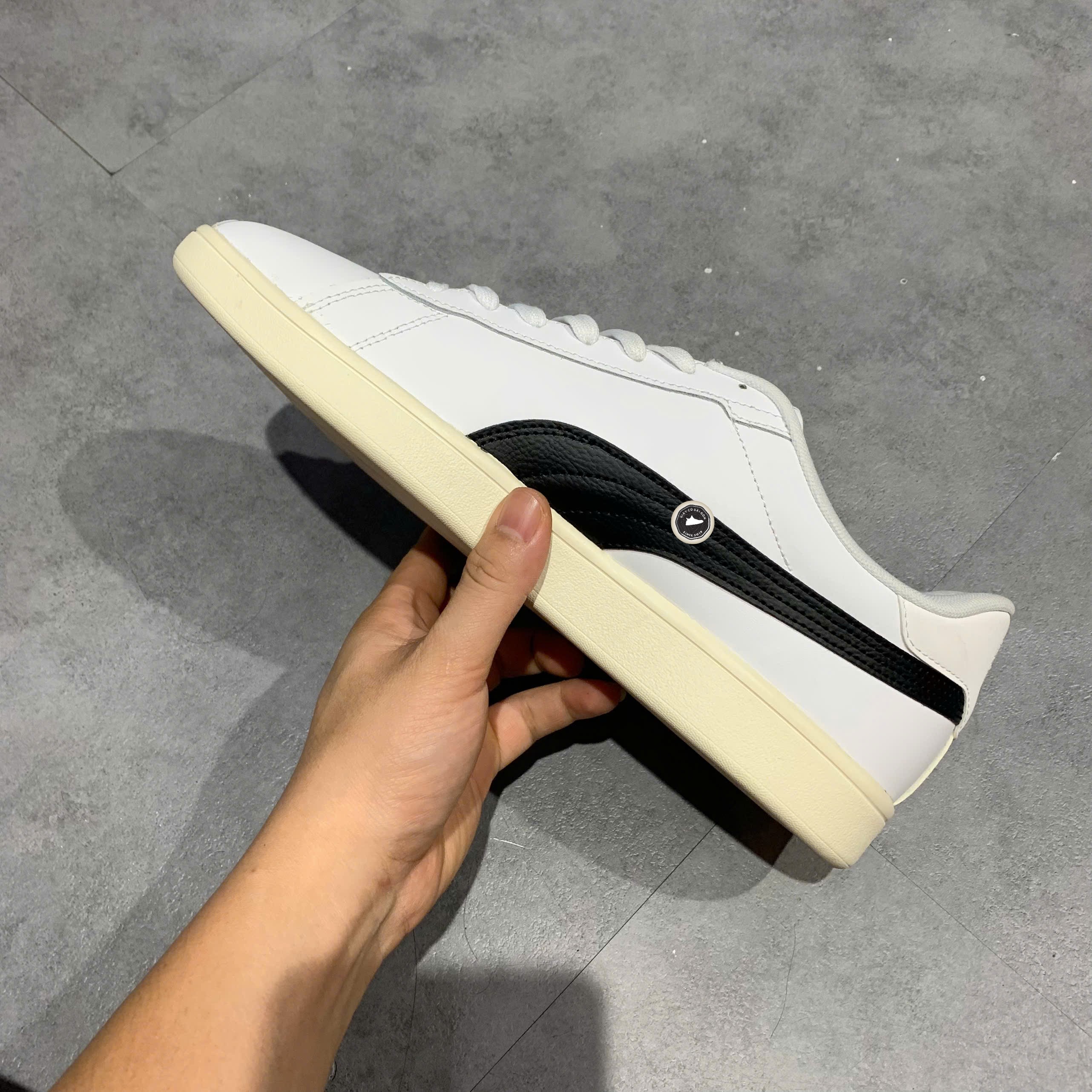 Puma Smash 3.0 L White Black Gold - 390987 03 - Size size 44 - GIÀY 2HAND CHÍNH HÃNG PVN23658