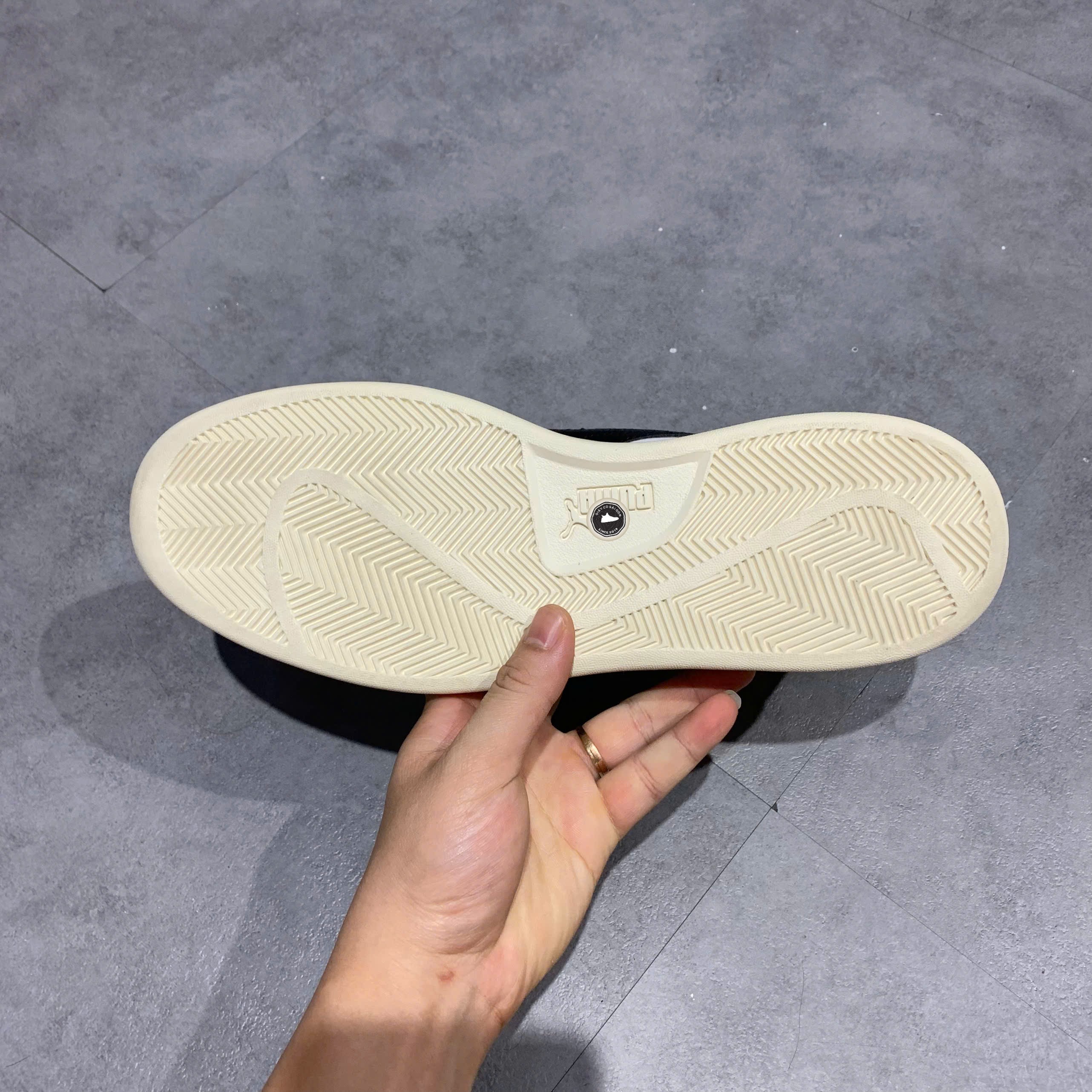 Puma Smash 3.0 L White Black Gold - 390987 03 - Size size 44 - GIÀY 2HAND CHÍNH HÃNG PVN23658