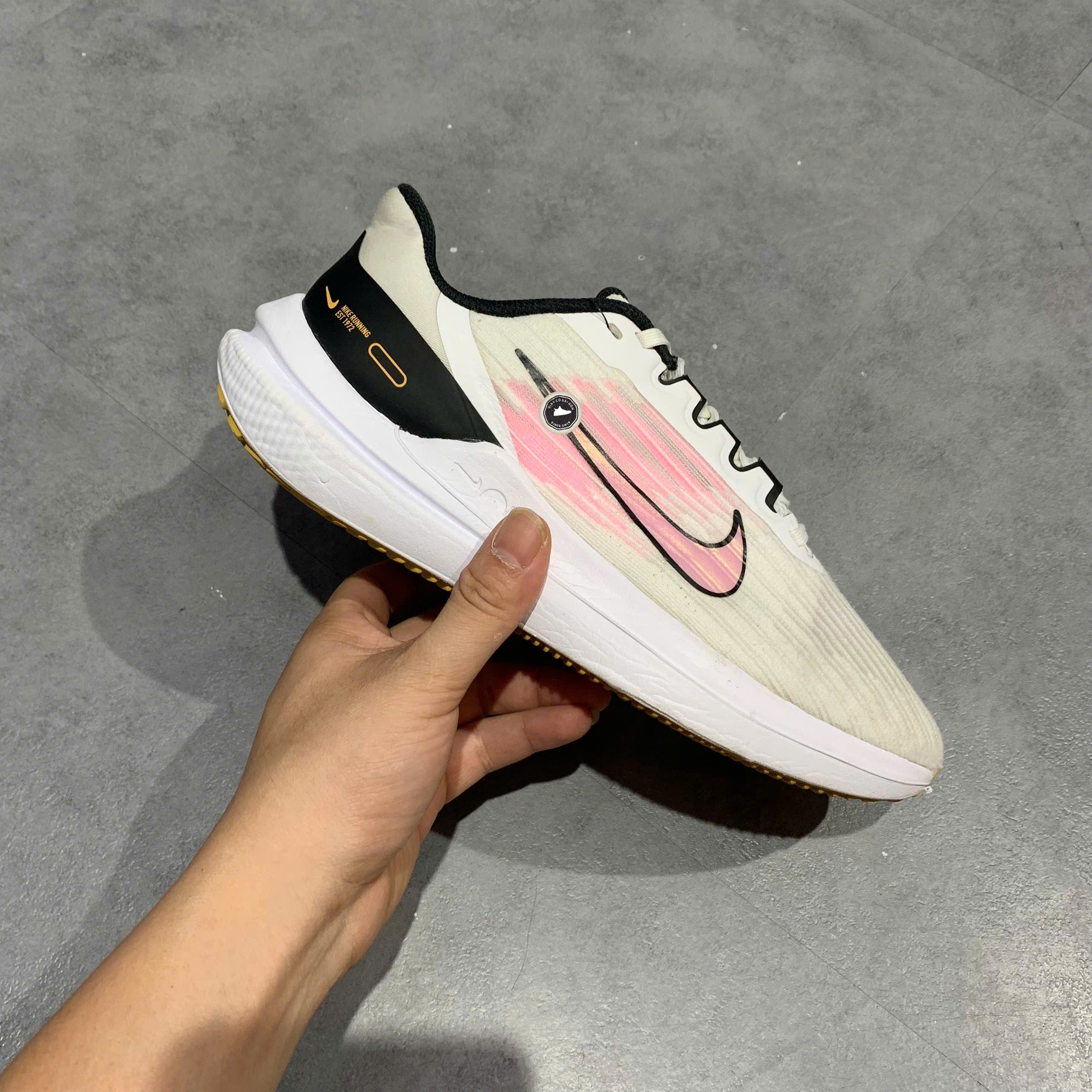 Nike Air Winflo 9 White Pink Spell - DD8686 104 - Size 38.5 - GIÀY 2HAND CHÍNH HÃNG PVN23815