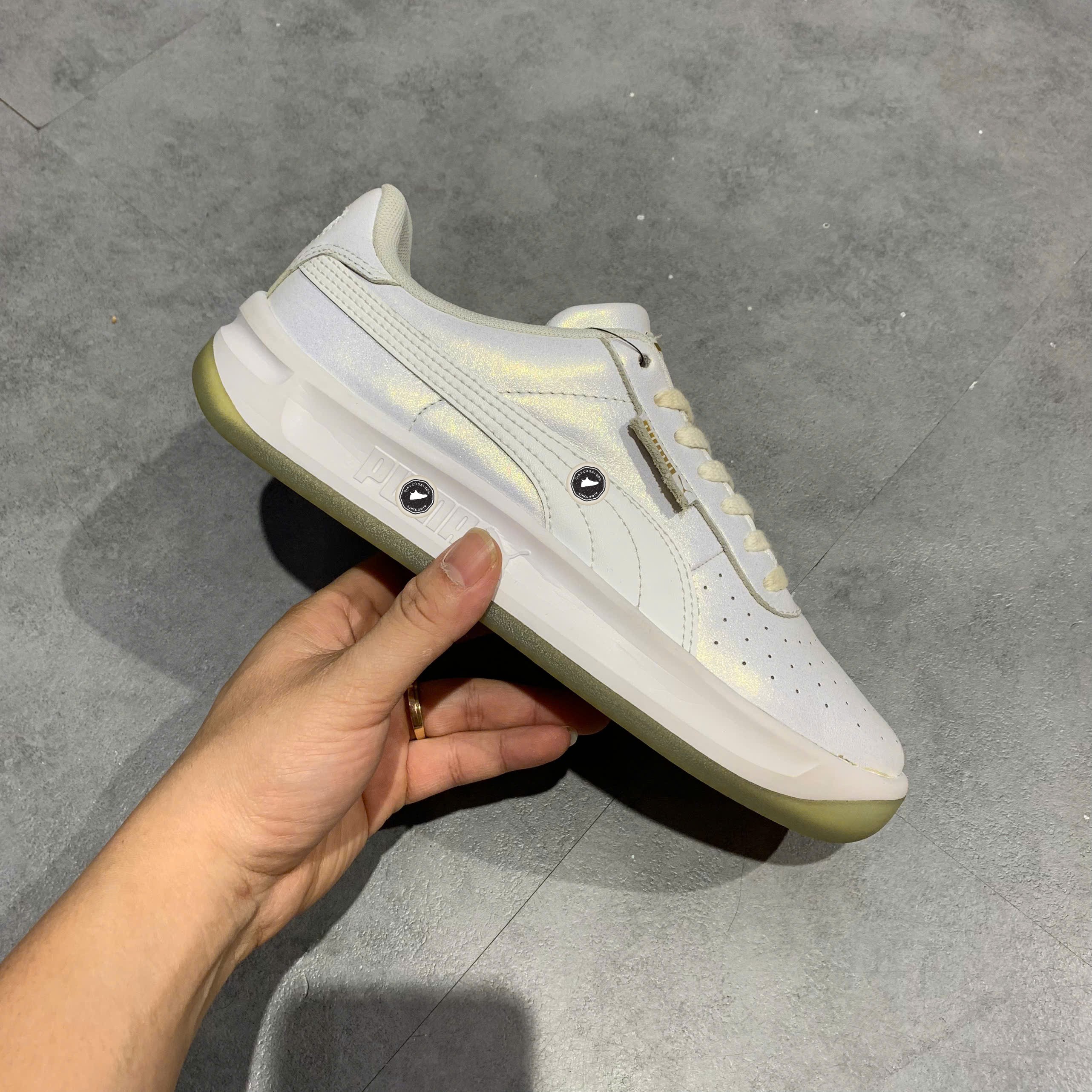 🔥 PUMA CALIFORNIA ‘WHITE’ 371421-01 – SIZE 38.5 – PVN23961 – CHÍNH HÃNG