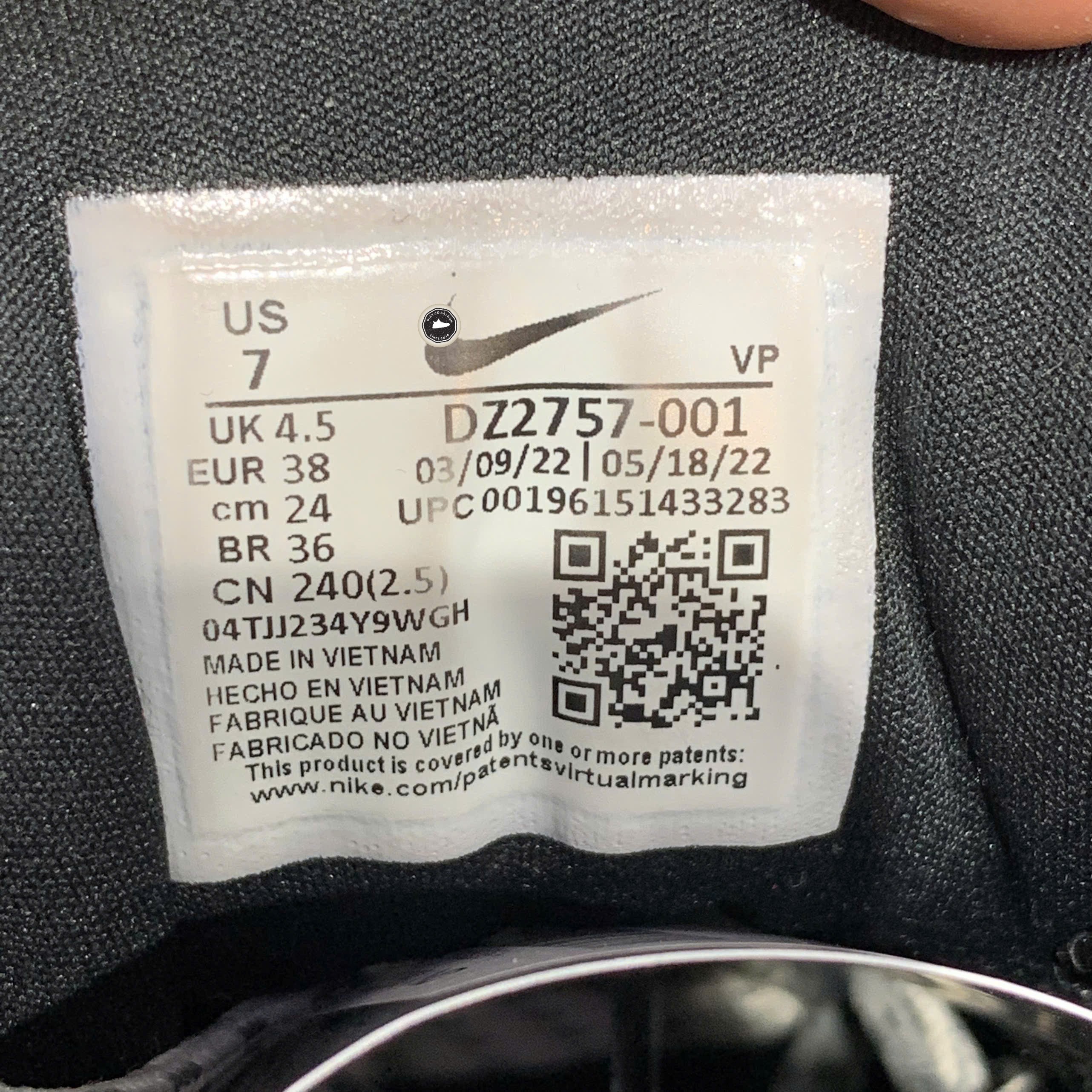 Nike Spark Flyknit Triple Black - DZ2757 001 - Size 38 - GIÀY 2HAND CHÍNH HÃNG 23914