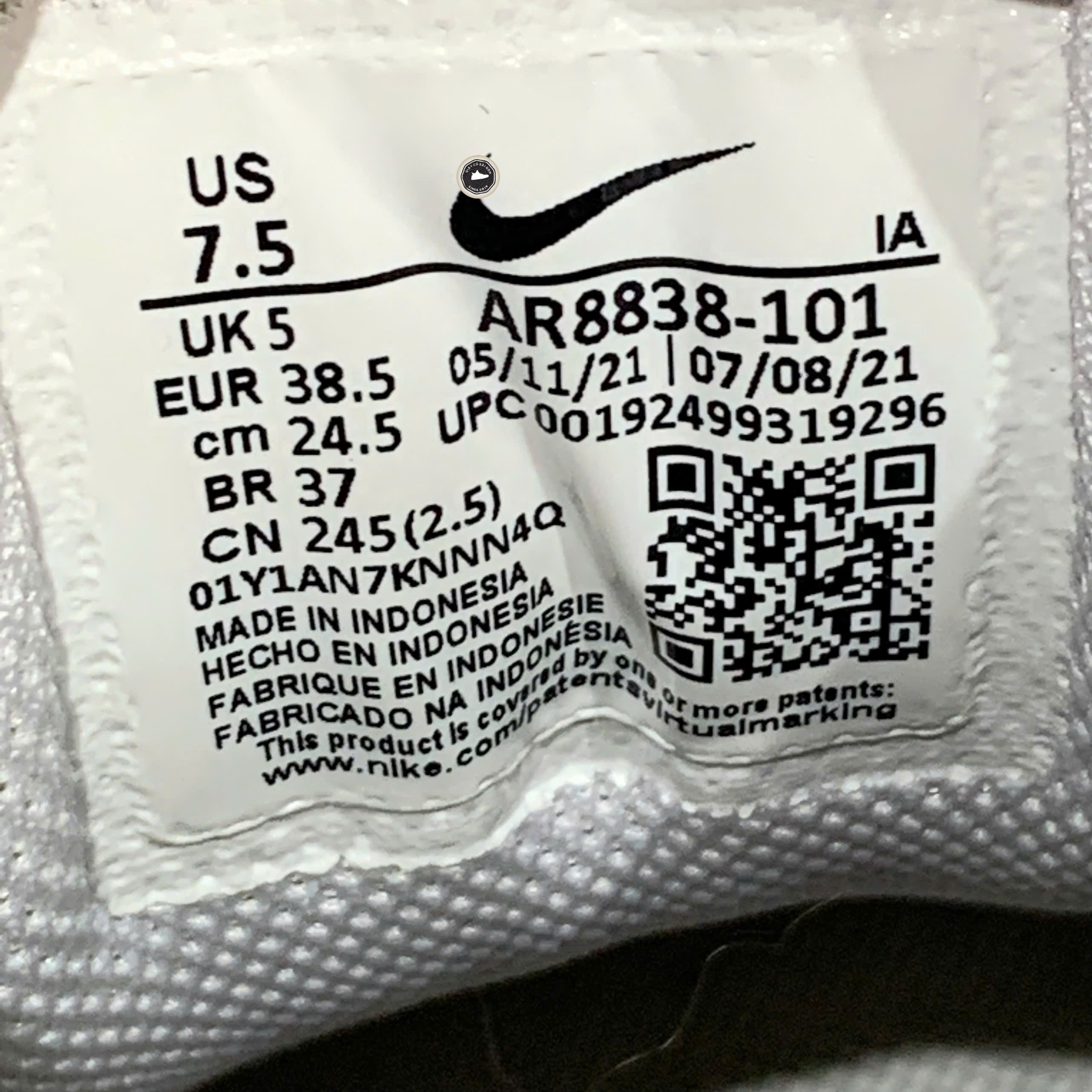 Nike Court Lite 2 'White' - AR8838 101 - Size 38.5 - GIÀY 2HAND CHÍNH HÃNG 23991