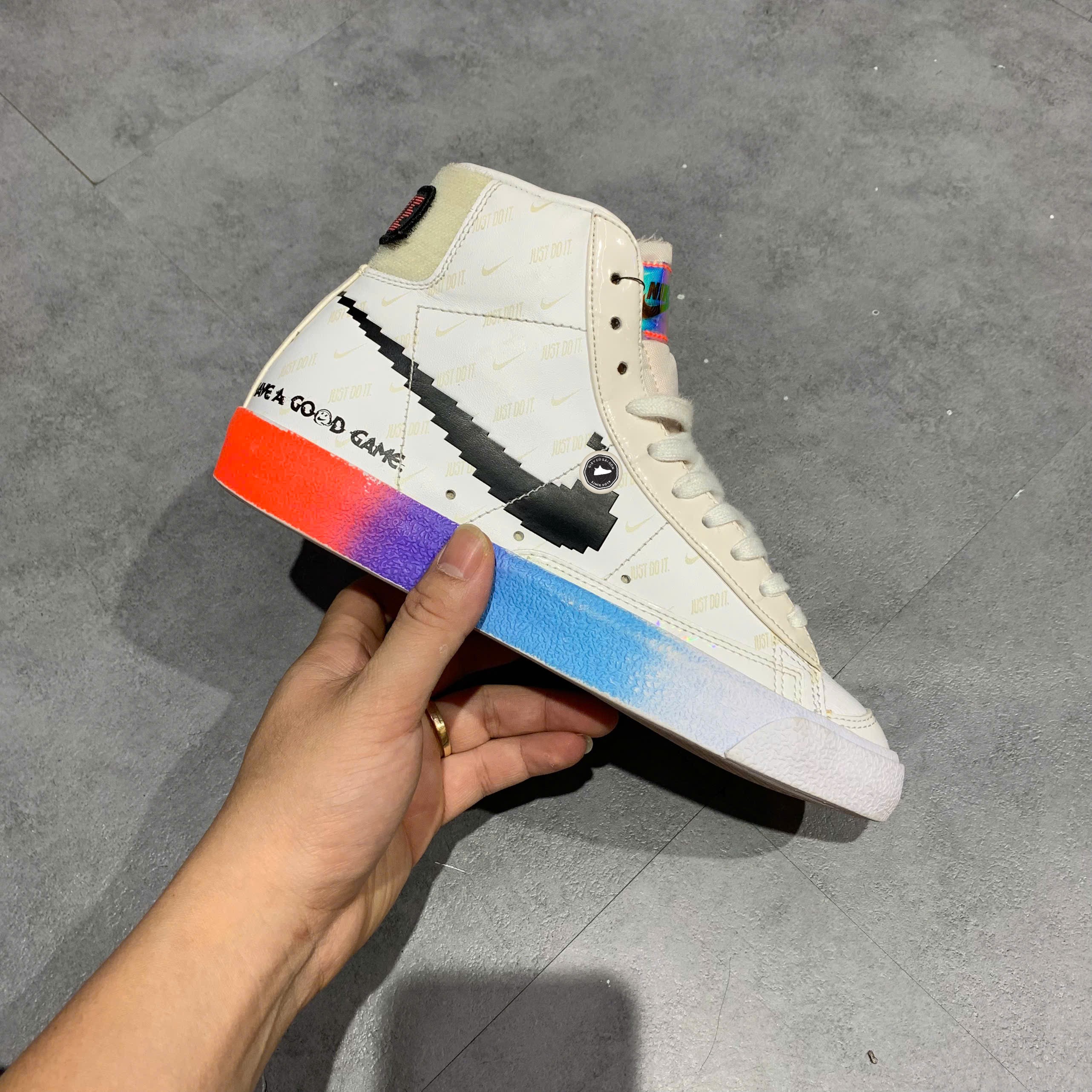 Nike Blazer Mid '77 Vintage Have A Good Game - DC3281 101 - Size 37.5 - GIÀY 2HAND CHÍNH HÃNG 23698