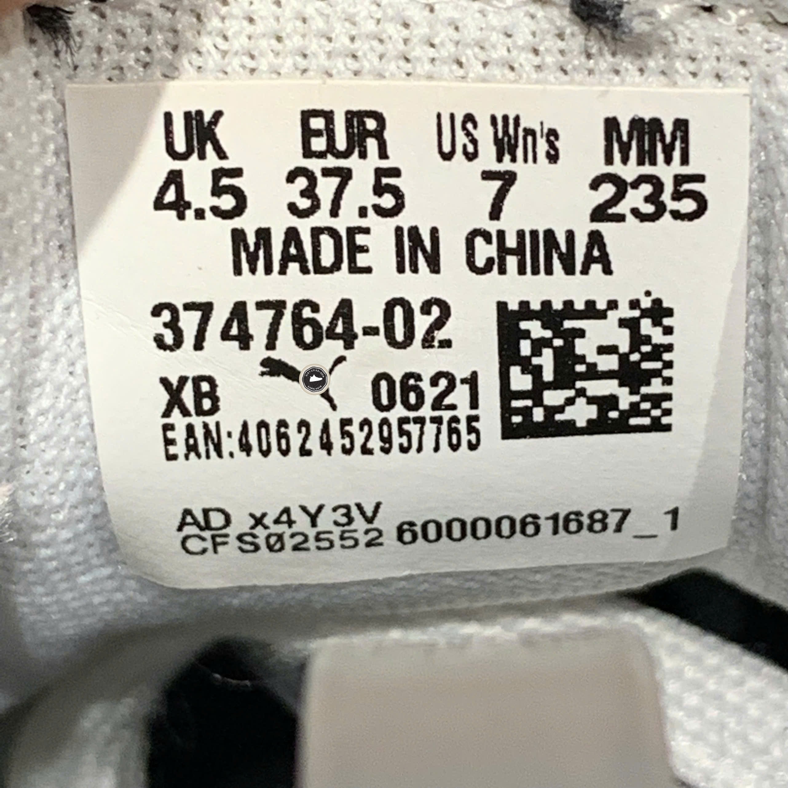 Puma Skye White Black - 374764 02 - Size 37.5 - GIÀY 2HAND CHÍNH HÃNG PVN23801