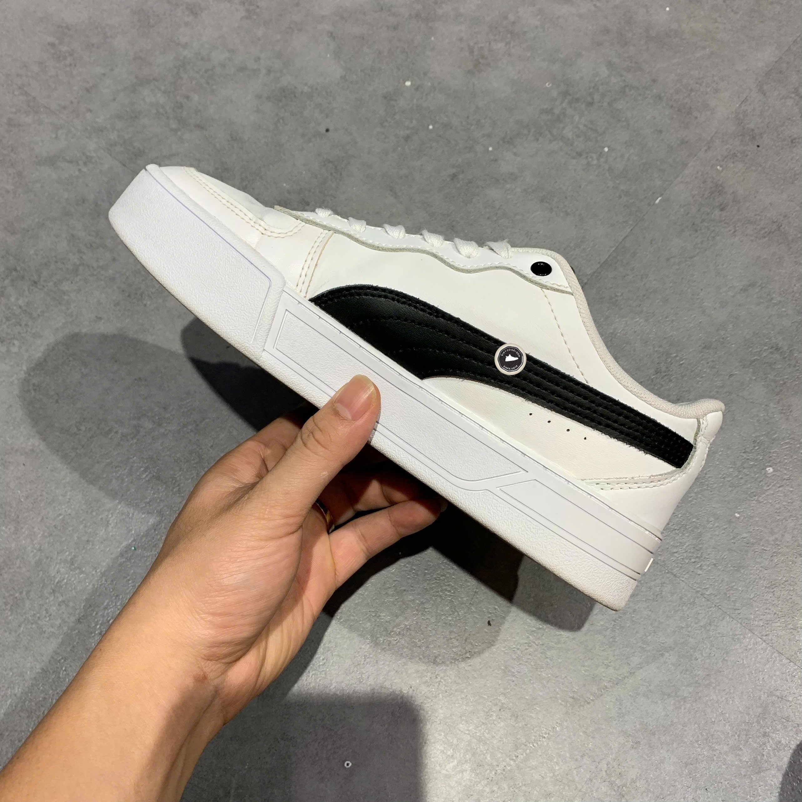 Puma Skye White Black - 374764 02 - Size 37.5 - GIÀY 2HAND CHÍNH HÃNG PVN23801