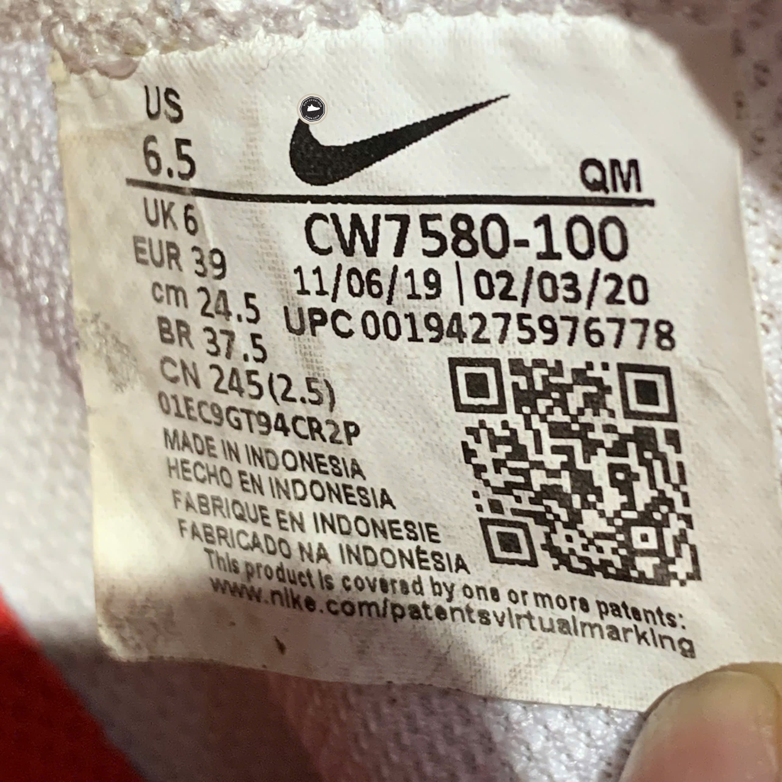 NIKE BLAZER MID ’77 “RED SKETCH” CW7580-100 – SIZE 39 – MÃ PVN23960 – CHÍNH HÃNG