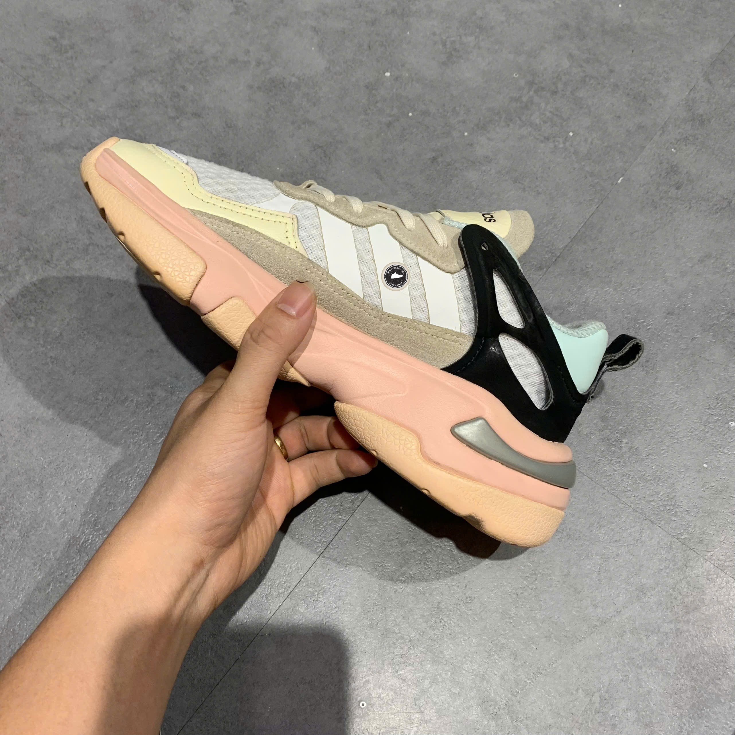 Adidas Boujirun White Beige - GY5024 - Size 39 1/3 - GIÀY 2HAND CHÍNH HÃNG 23947