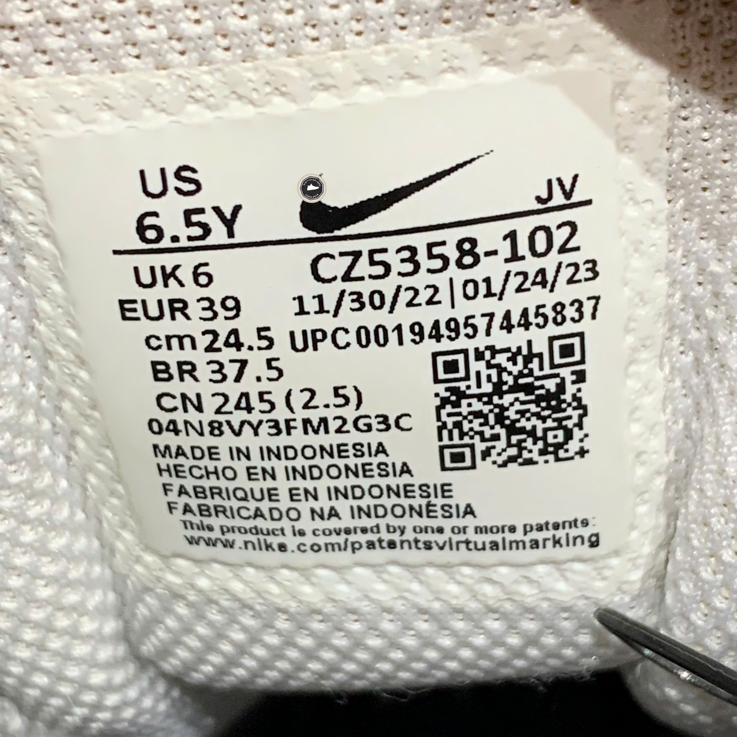 Nike Air Max SC White Black - CZ5358 102 - Size 39 - GIÀY 2HAND CHÍNH HÃNG 23314