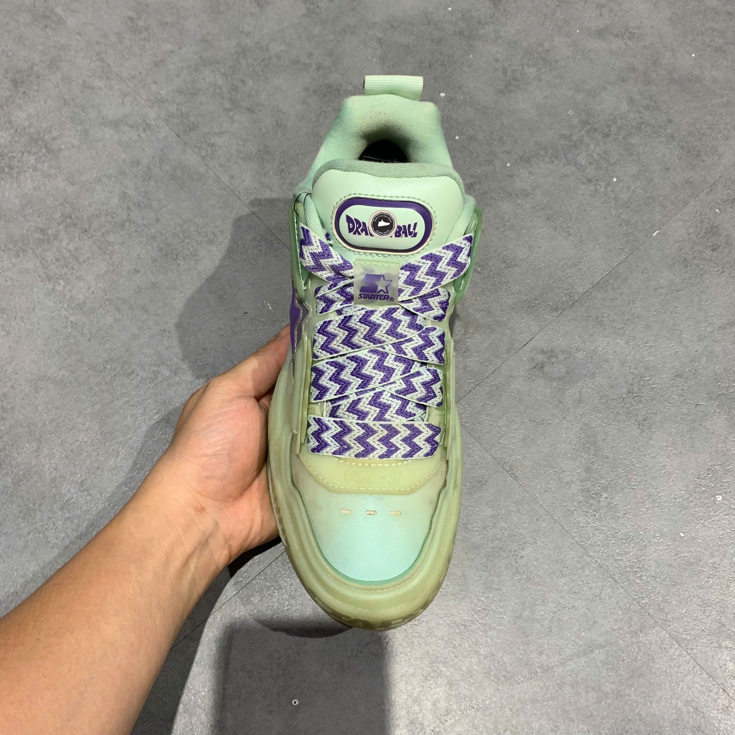 🔥 STARTER DRAGON BALL Z x VOL2 LOW TOP “FRIEZA FLUORESCENT GREEN” – SIZE 38 – PVN23033 – CHÍNH HÃNG