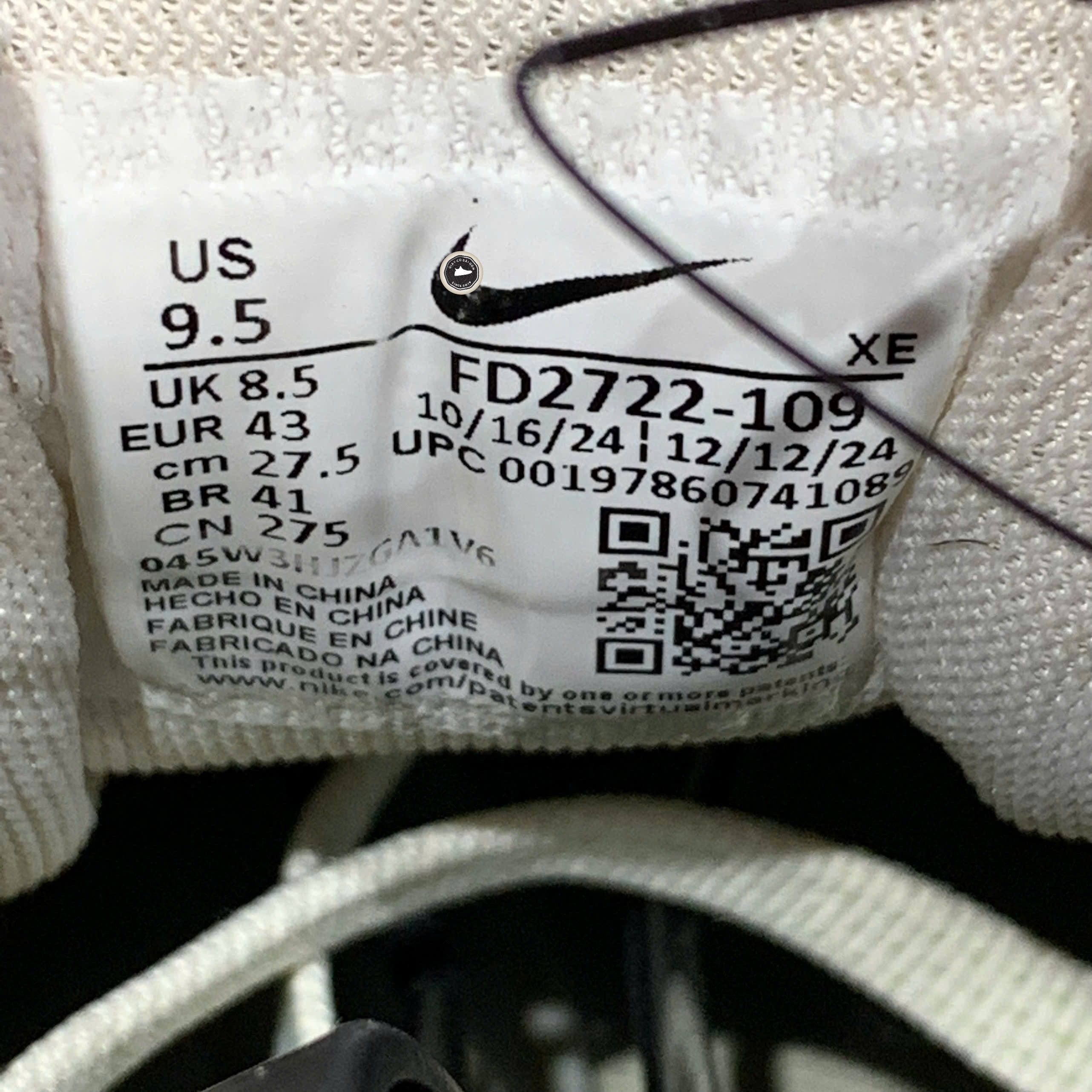 Nike Air Zoom Pegasus 41 Pale Ivory Limelight - FD2722 109 - Size 43 - GIÀY 2HAND CHÍNH HÃNG PVN24139