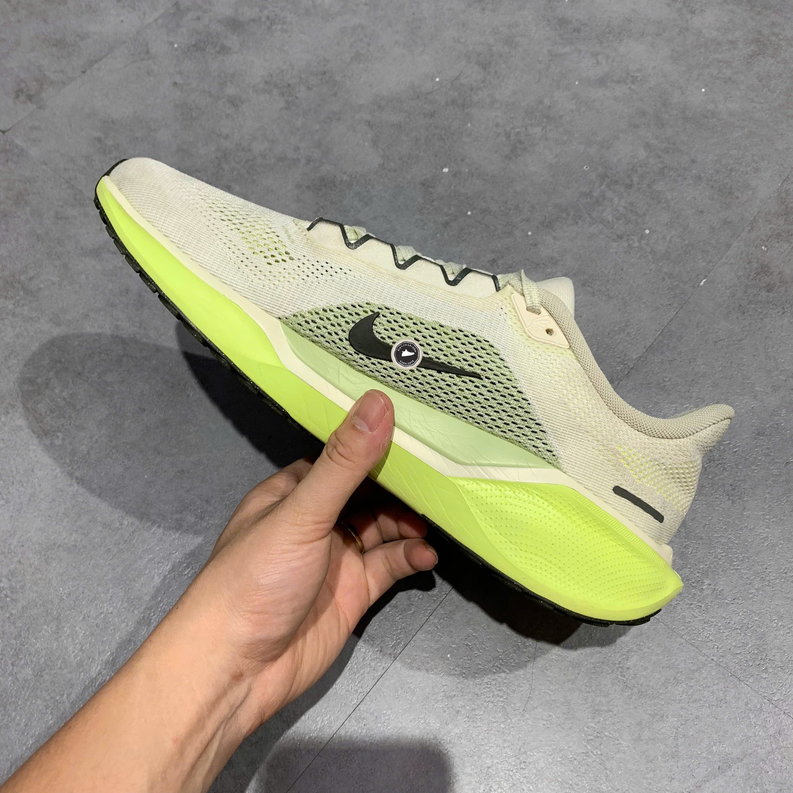 Nike Air Zoom Pegasus 41 Pale Ivory Limelight - FD2722 109 - Size 43 - GIÀY 2HAND CHÍNH HÃNG PVN24139