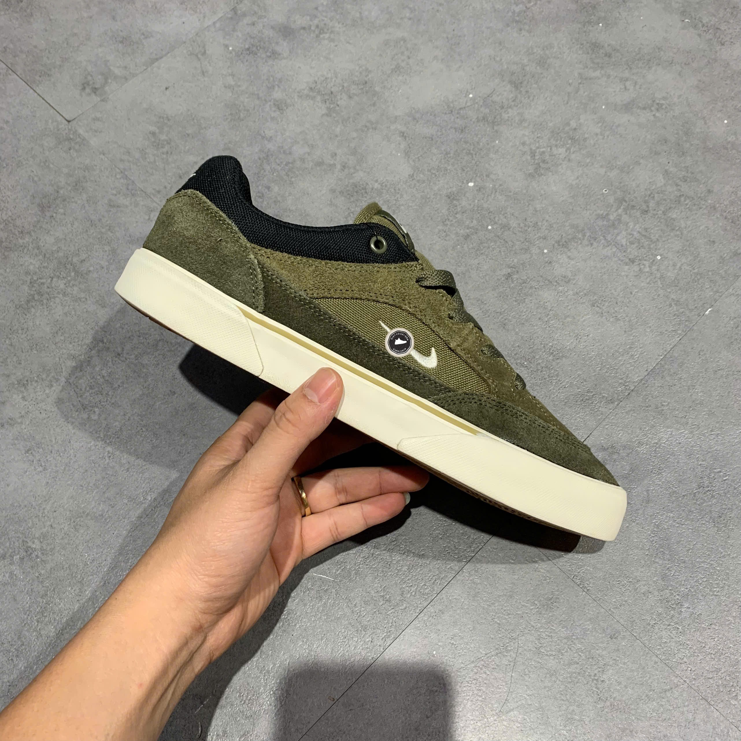 Nike SB Malor 'Medium Olive' - FV6064 200 - Size 41 - GIÀY 2HAND CHÍNH HÃNG PVN24090