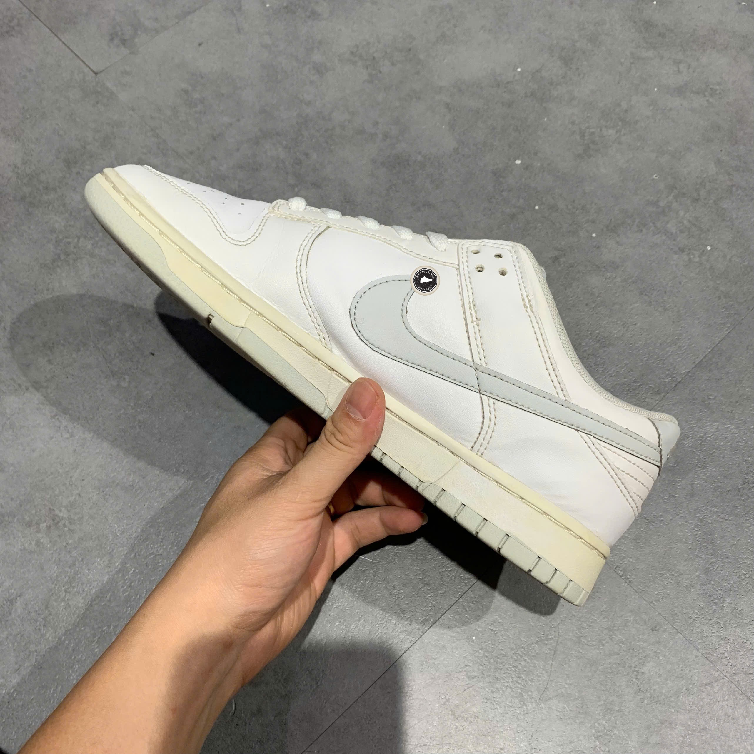 Nike Dunk Low Retro 'White Pure Platinum' - DV0831 101 - Size 42.5 - GIÀY 2HAND CHÍNH HÃNG PVN24095