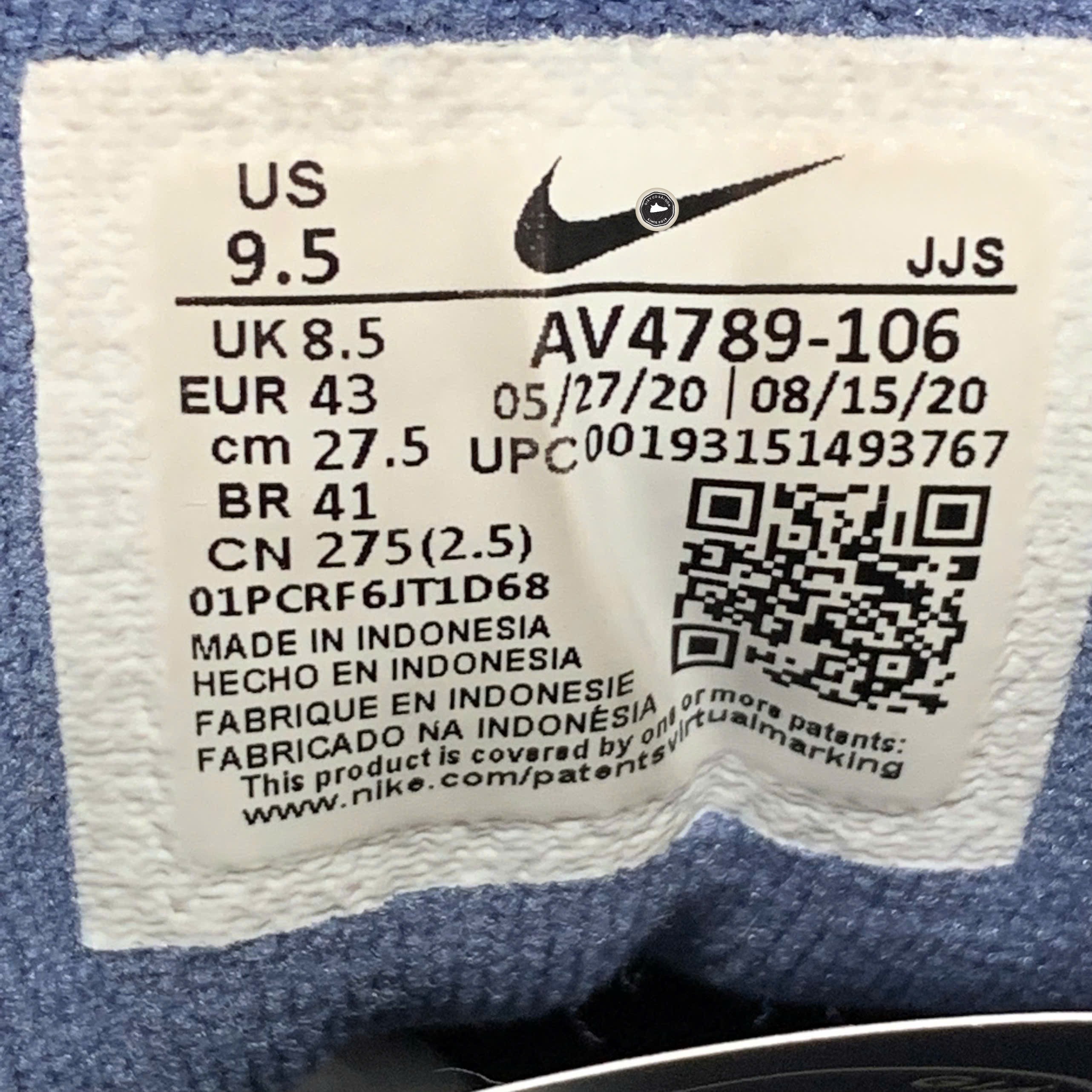 Nike M2K Tekno White Coastal Blue - AV4789 106 - Size 43 - GIÀY 2HAND CHÍNH HÃNG PVN24070