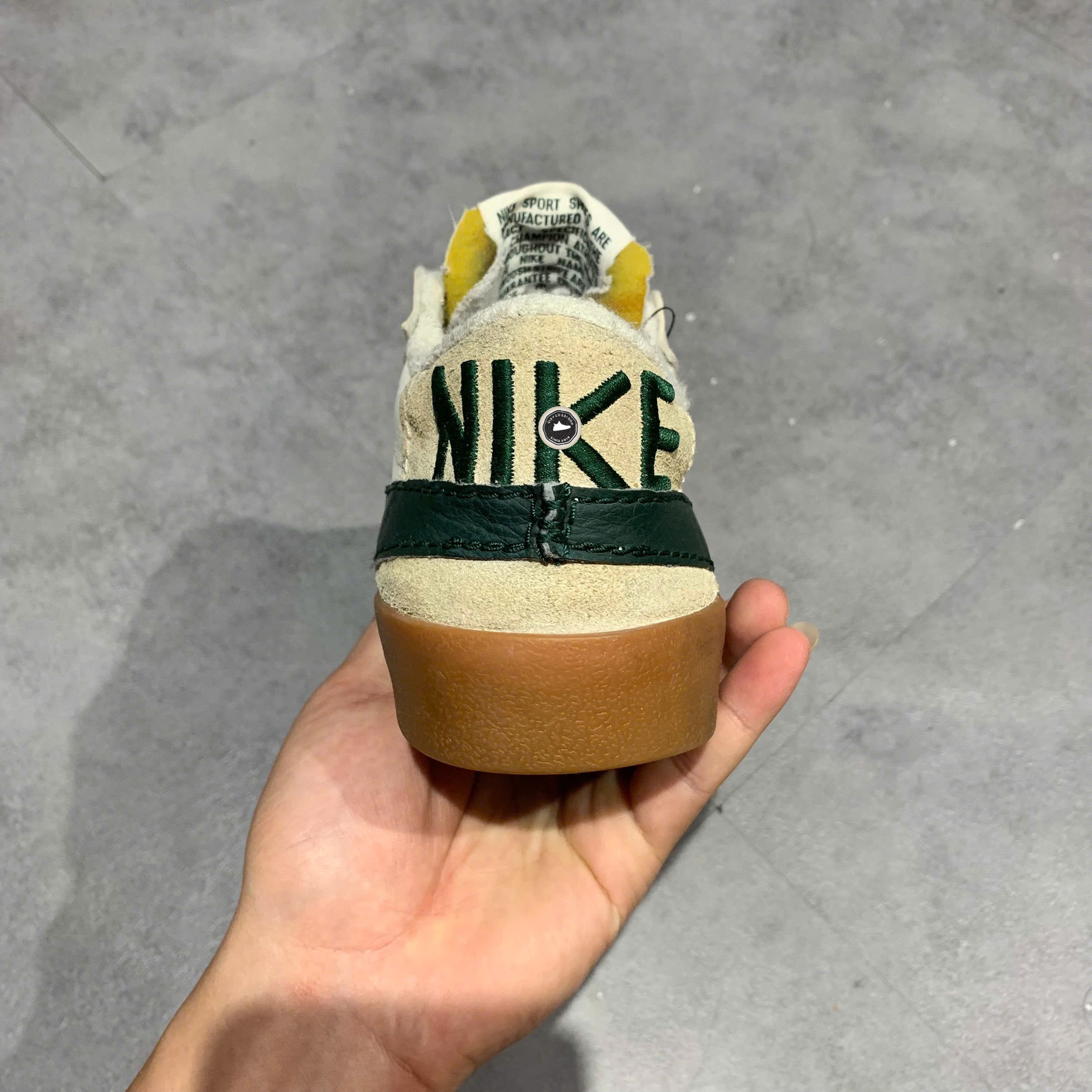 Nike Blazer Low '77 Jumbo Sail Pro Green Gum - DR9865 101 - Size 43 - GIÀY 2HAND CHÍNH HÃNG PVN24029