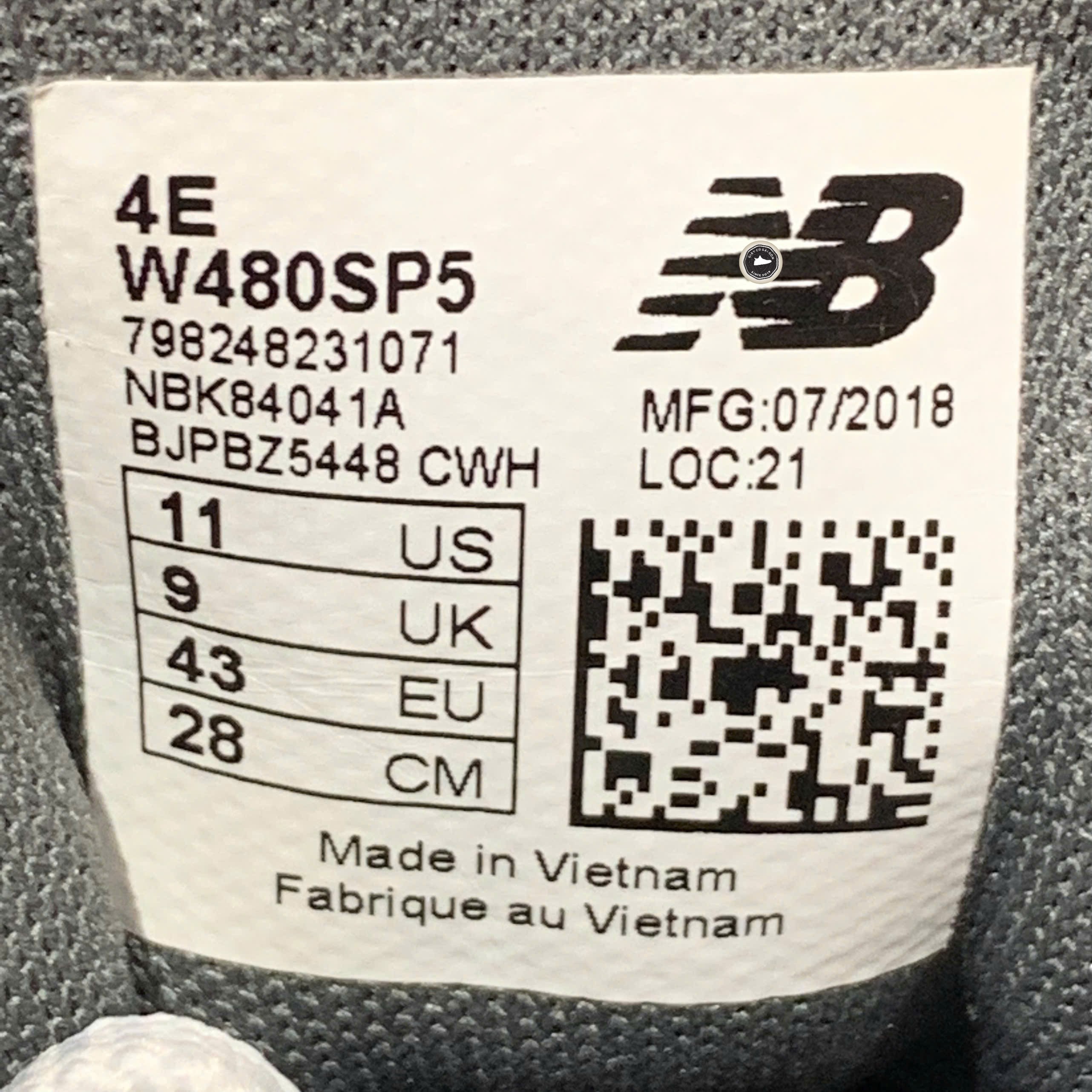 New Balance 480v5 - W480SP5 - Size 43 - GIÀY 2HAND CHÍNH HÃNG PVN24045