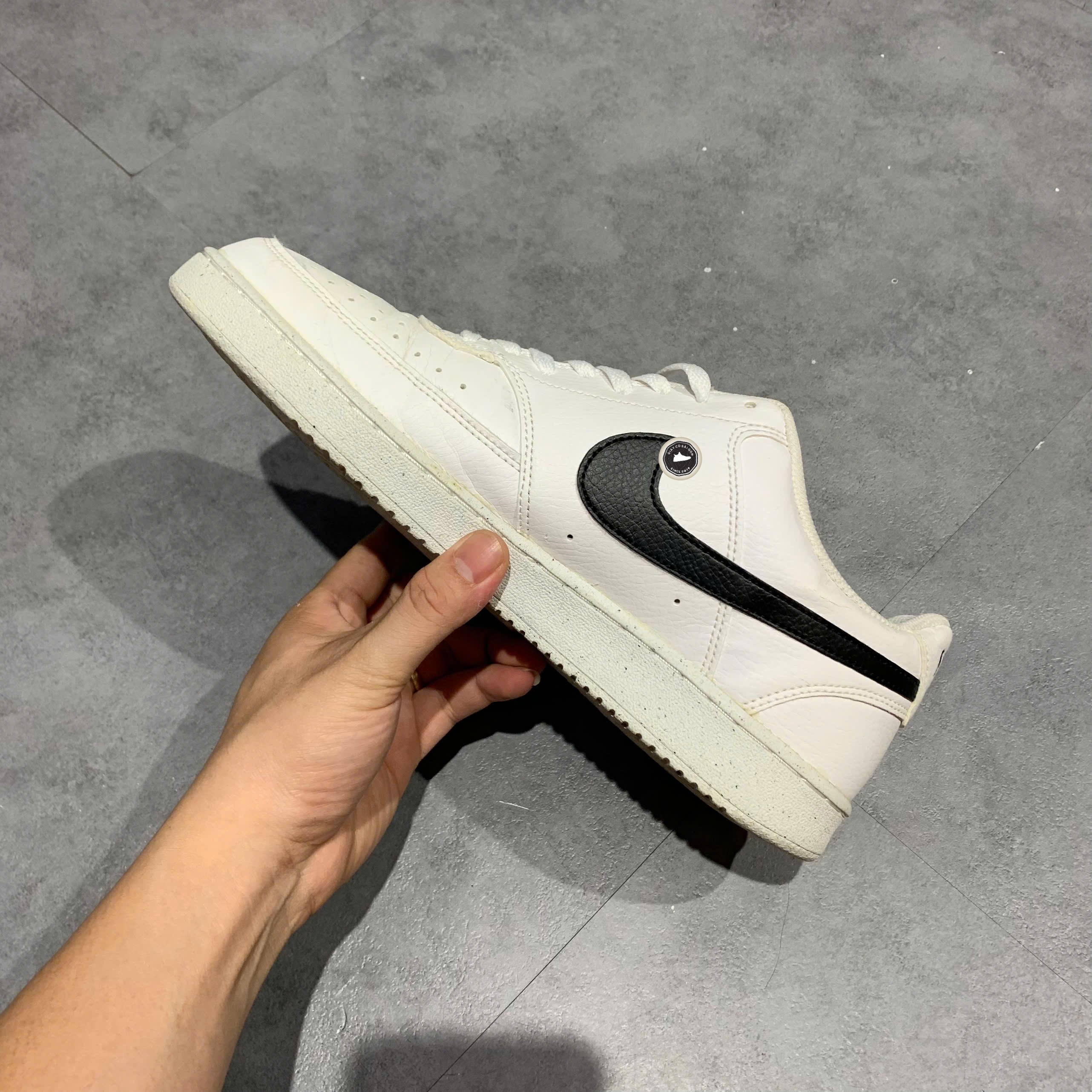 Nike Court Vision Low Next Nature 'White Black' - DH2987 101 - Size 43 - GIÀY 2HAND CHÍNH HÃNG PVN24442