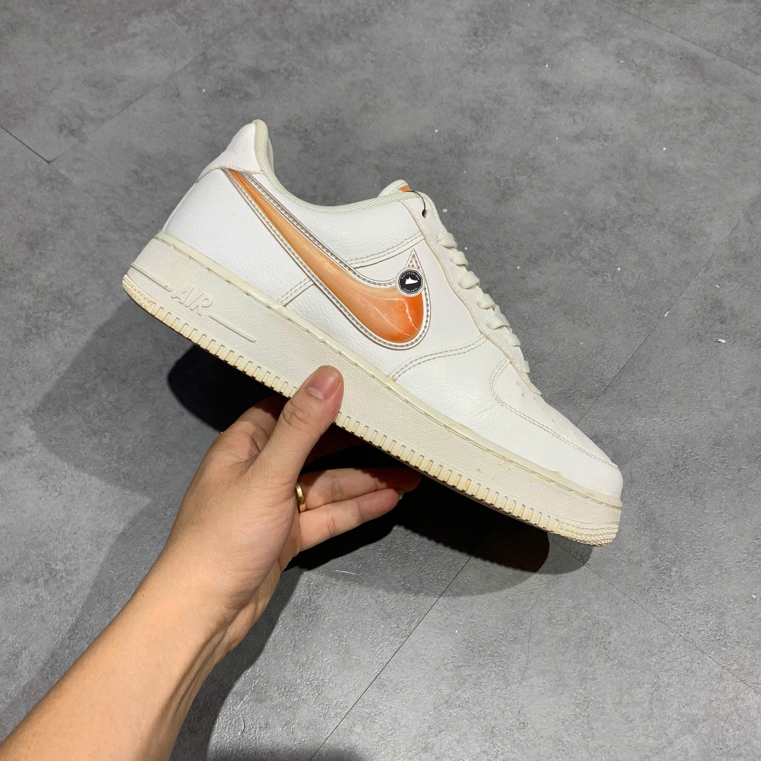 Nike Air Force 1 '07 LV8 3 White Orange Peel - AO2441 102 - Size 42 - GIÀY 2HAND CHÍNH HÃNG PVN24213