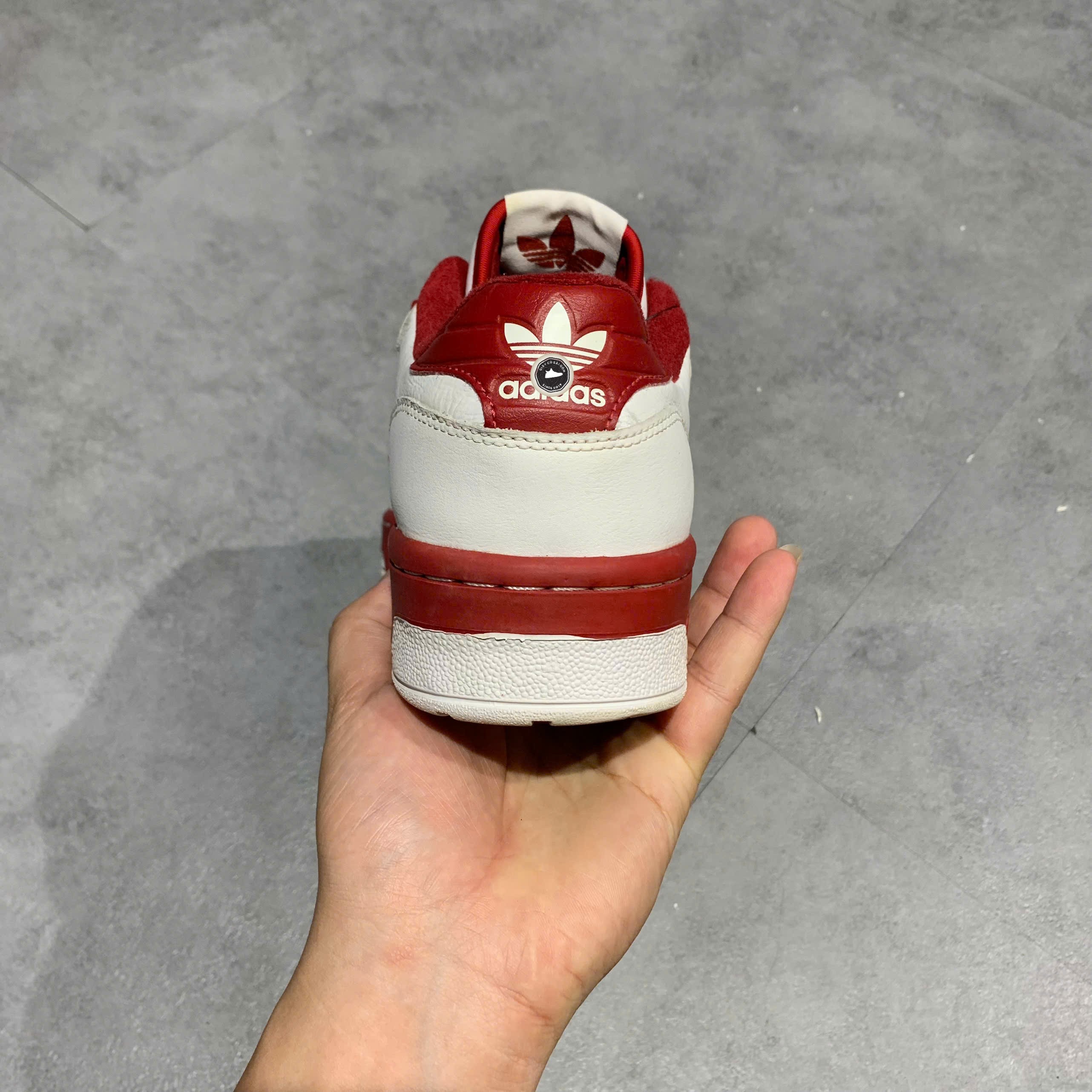 Adidas Rivalry Low Cloud White Active Maroon - EE4967 - Size 42 - GIÀY 2HAND CHÍNH HÃNG PVN24374