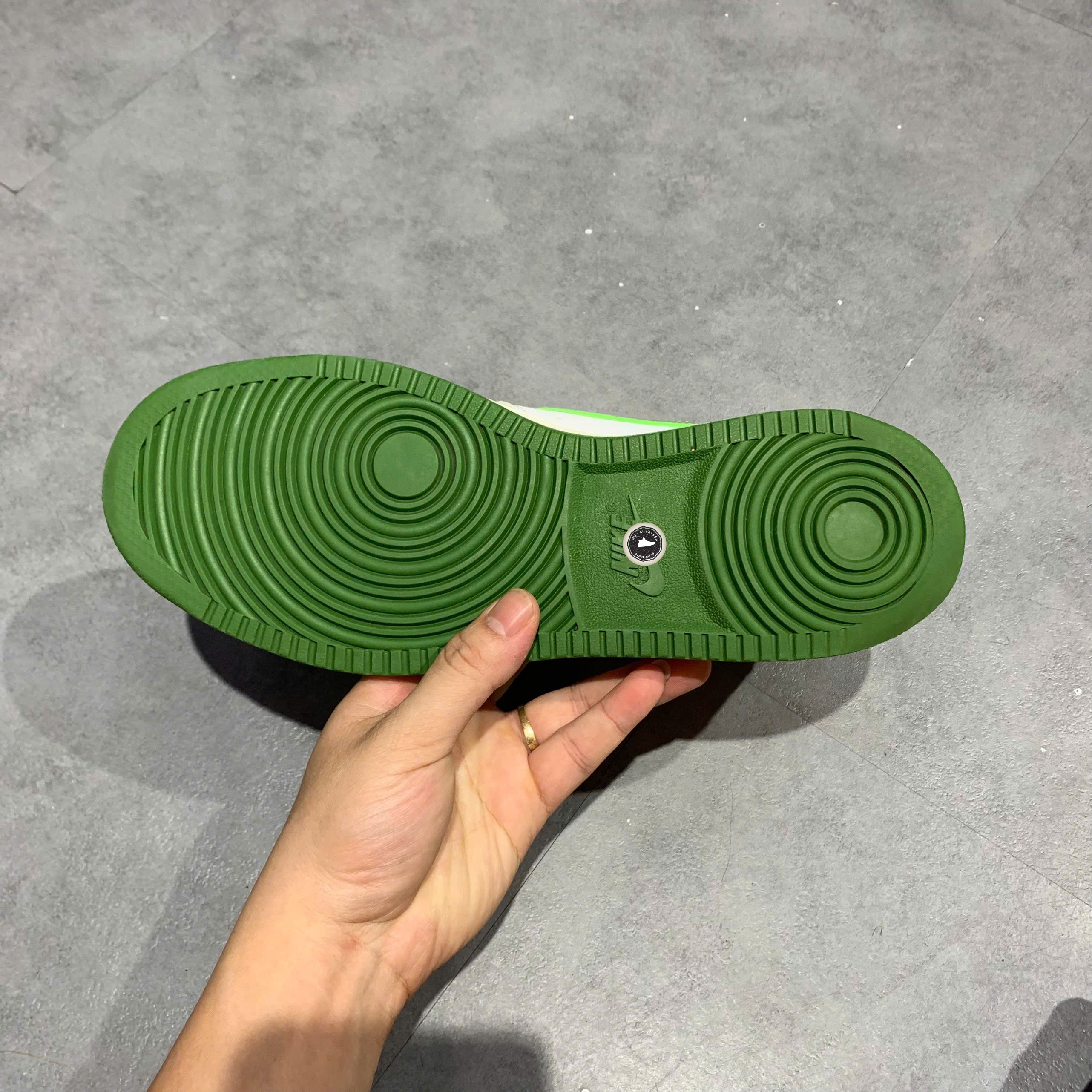 Nike Court Vision Low 'White Oil Green' - FJ5480 100 - Size 42 - GIÀY 2HAND CHÍNH HÃNG PVN24517