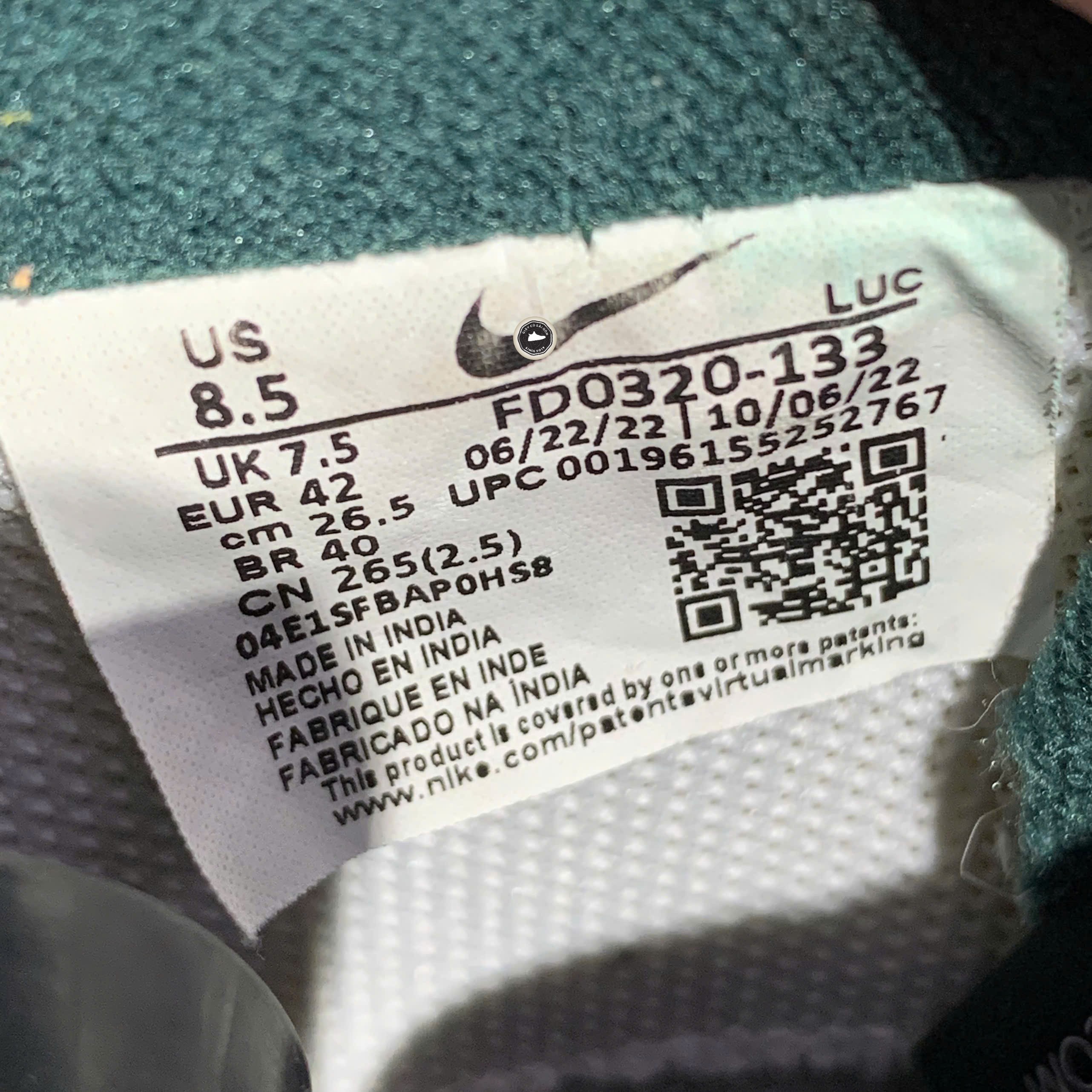 Nike Court Vision Low 'Sail Pro Green' - FD0320-133 - Size 42 - GIÀY 2HAND CHÍNH HÃNG PVN24377