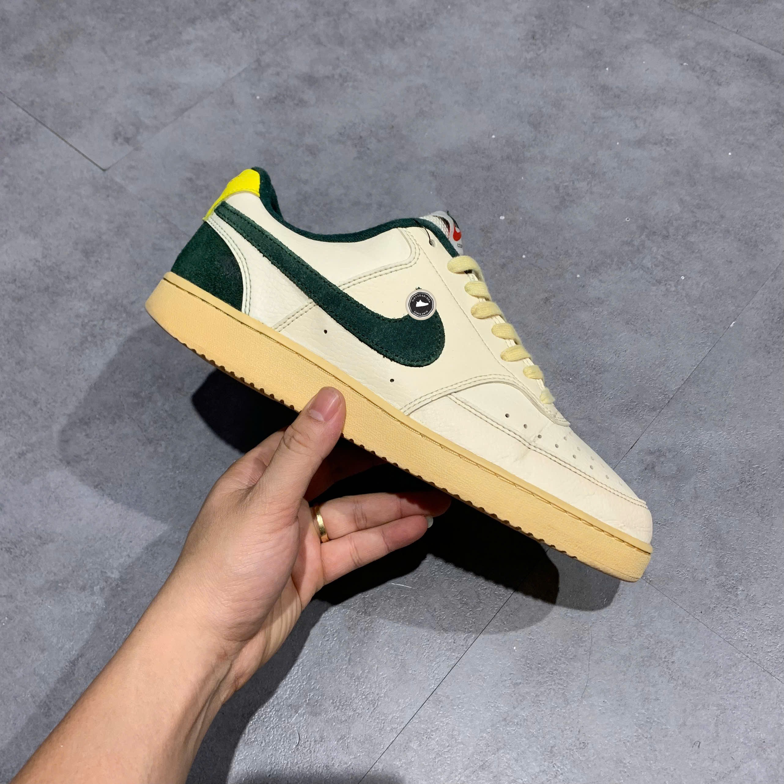 Nike Court Vision Low 'Sail Pro Green' - FD0320-133 - Size 42 - GIÀY 2HAND CHÍNH HÃNG PVN24377