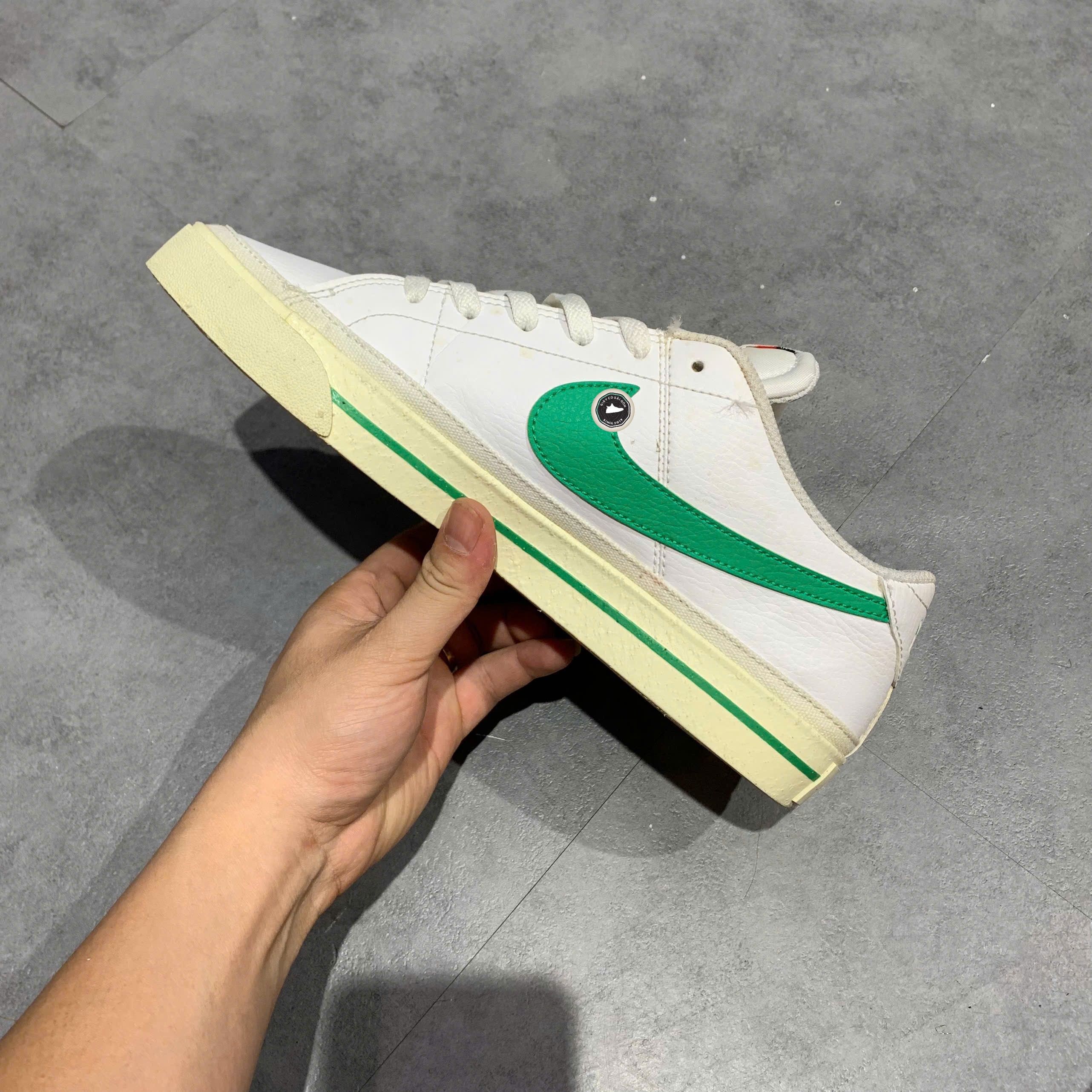 Nike Court Legacy Next Nature White Green - FN4292 100 - Size 43 - GIÀY 2HAND CHÍNH HÃNG PVN24295