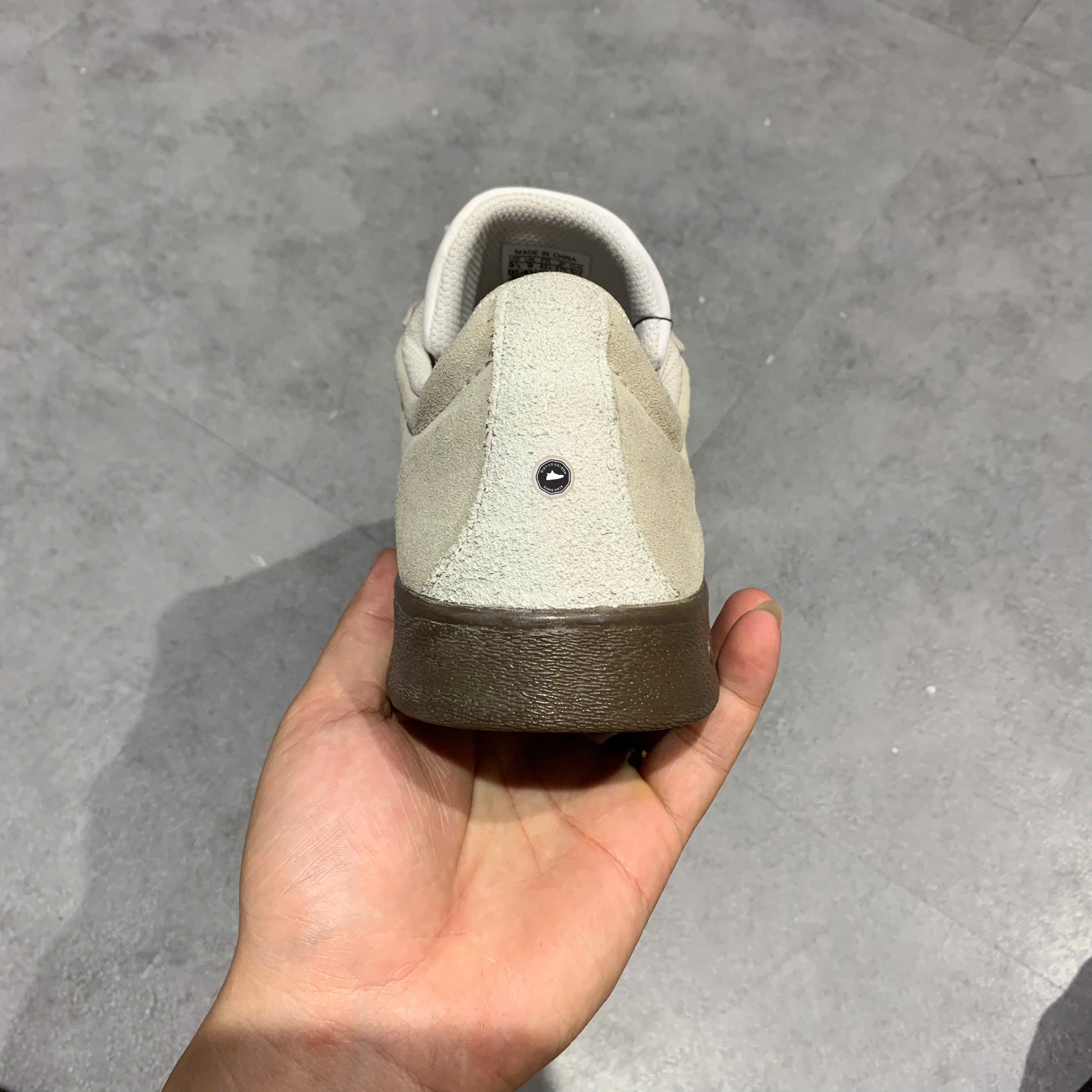 Adidas VL Court 2.0 Grey Black Gum - HQ1802 - Size 43 1/3 - GIÀY 2HAND CHÍNH HÃNG 24375