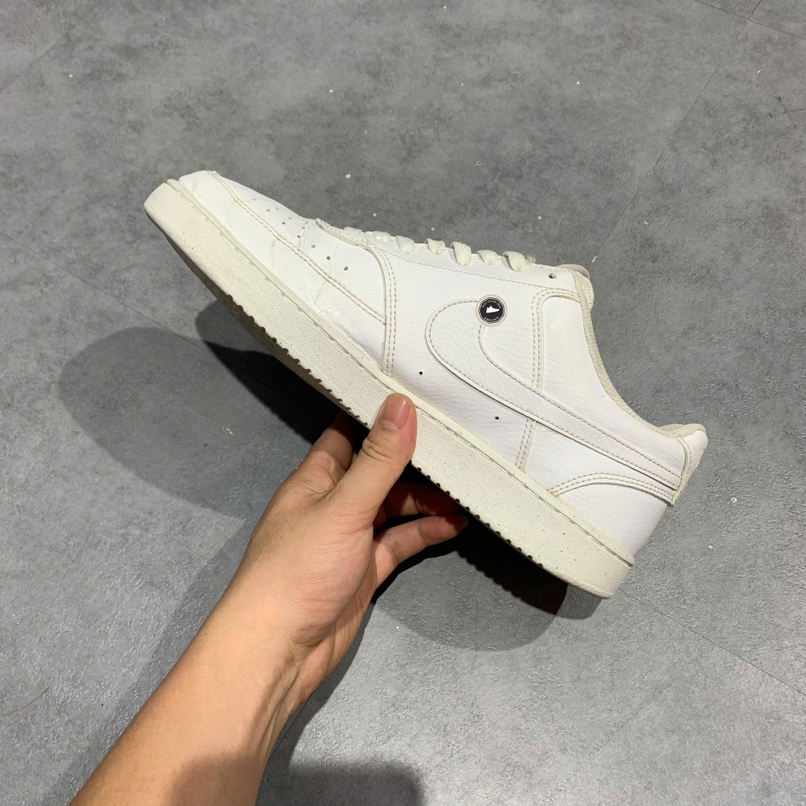 Nike Court Vision Low Next Nature Triple White - DH2987 100 - Size 43 - GIÀY 2HAND CHÍNH HÃNG PVN24507