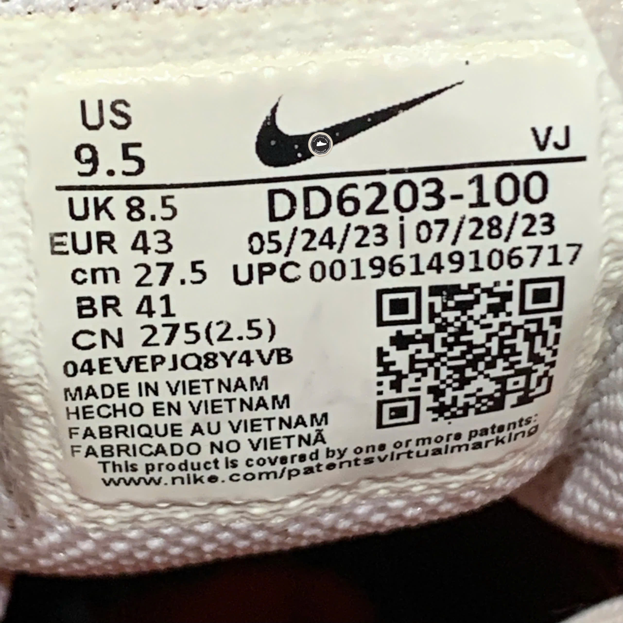 Nike Air Zoom Winflo 9 White Bright Crimson - DD6203 100 - Size 43 - GIÀY 2HAND CHÍNH HÃNG PVN24331