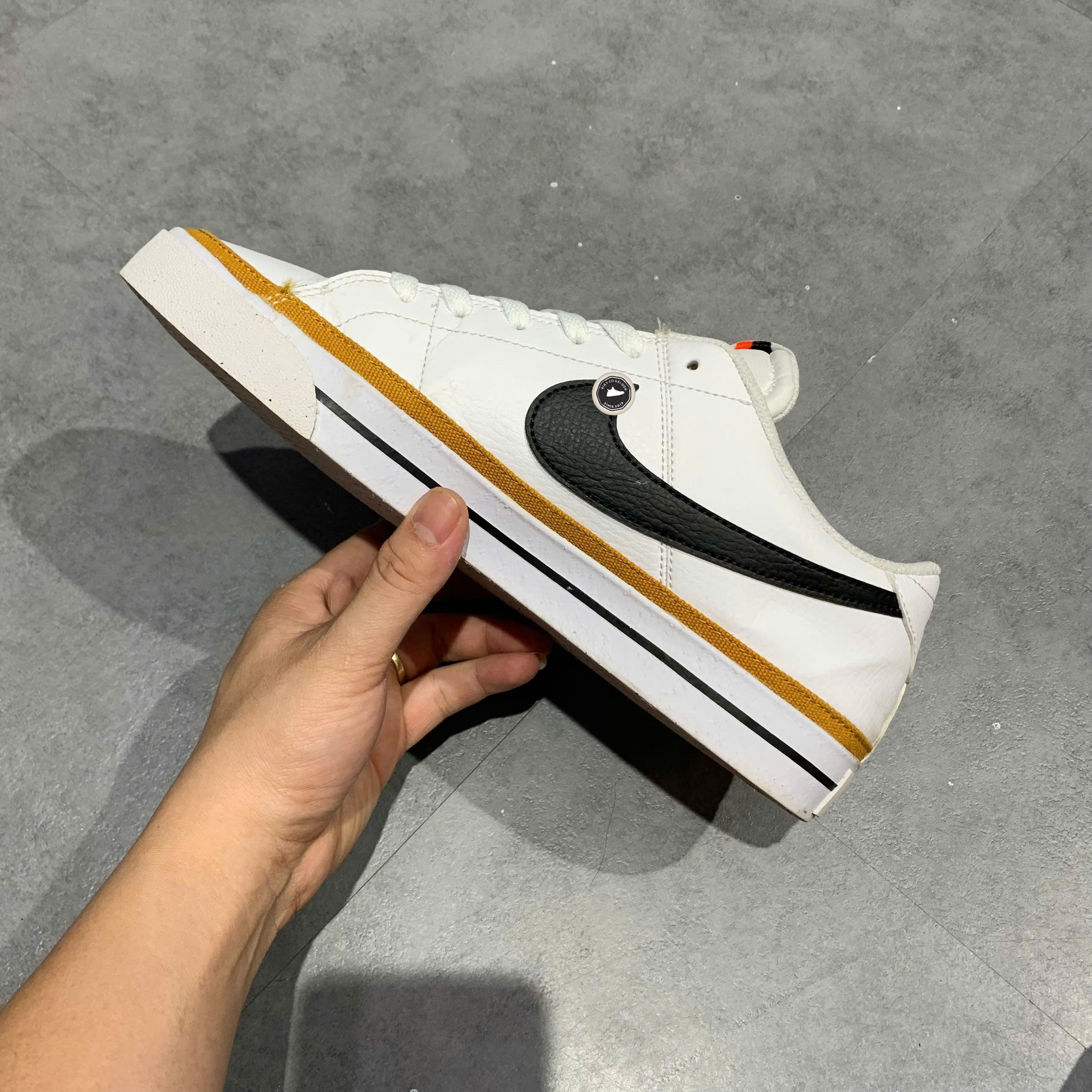 Nike Court Legacy Next Nature 'White Desert Ochre' - DH3162 100 - Size 43 - GIÀY 2HAND CHÍNH HÃNG 24291