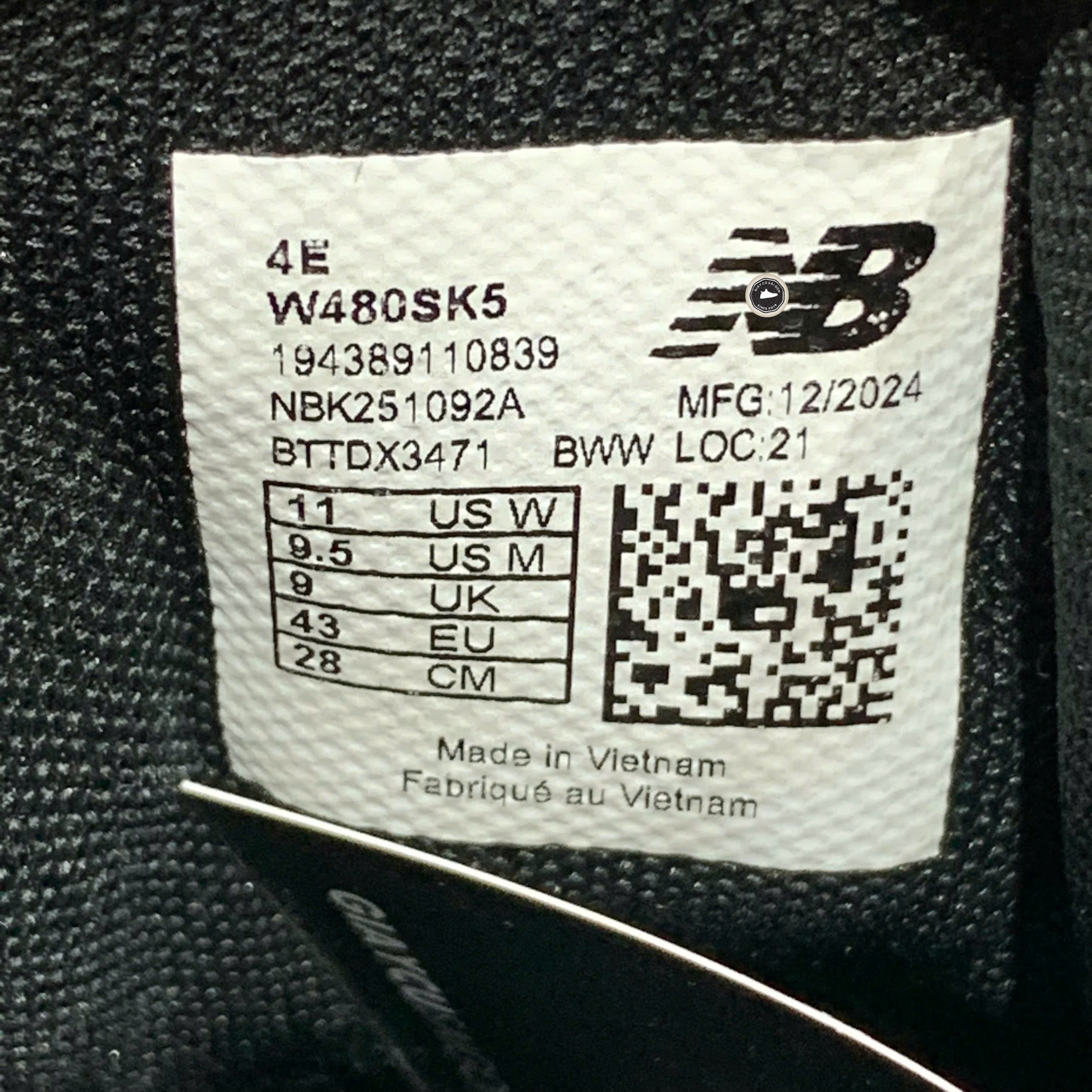 New Balance 480 v5 - W480SK5 - Size 43 - GIÀY 2HAND CHÍNH HÃNG PVN24220