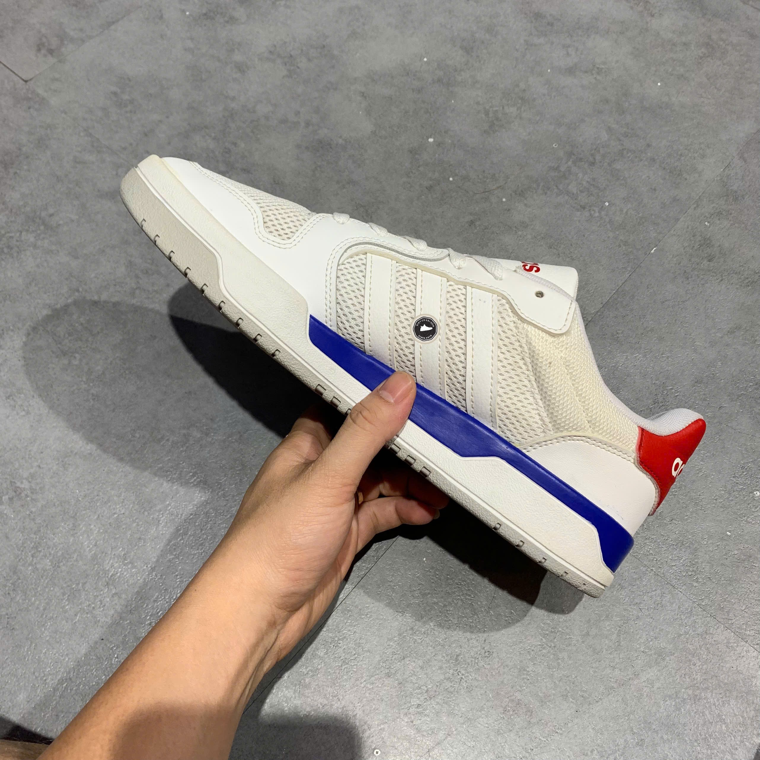 Adidas Entrap White Red Blue - FX3978 - Size 44 2/3 - GIÀY 2HAND CHÍNH HÃNG PVN24409