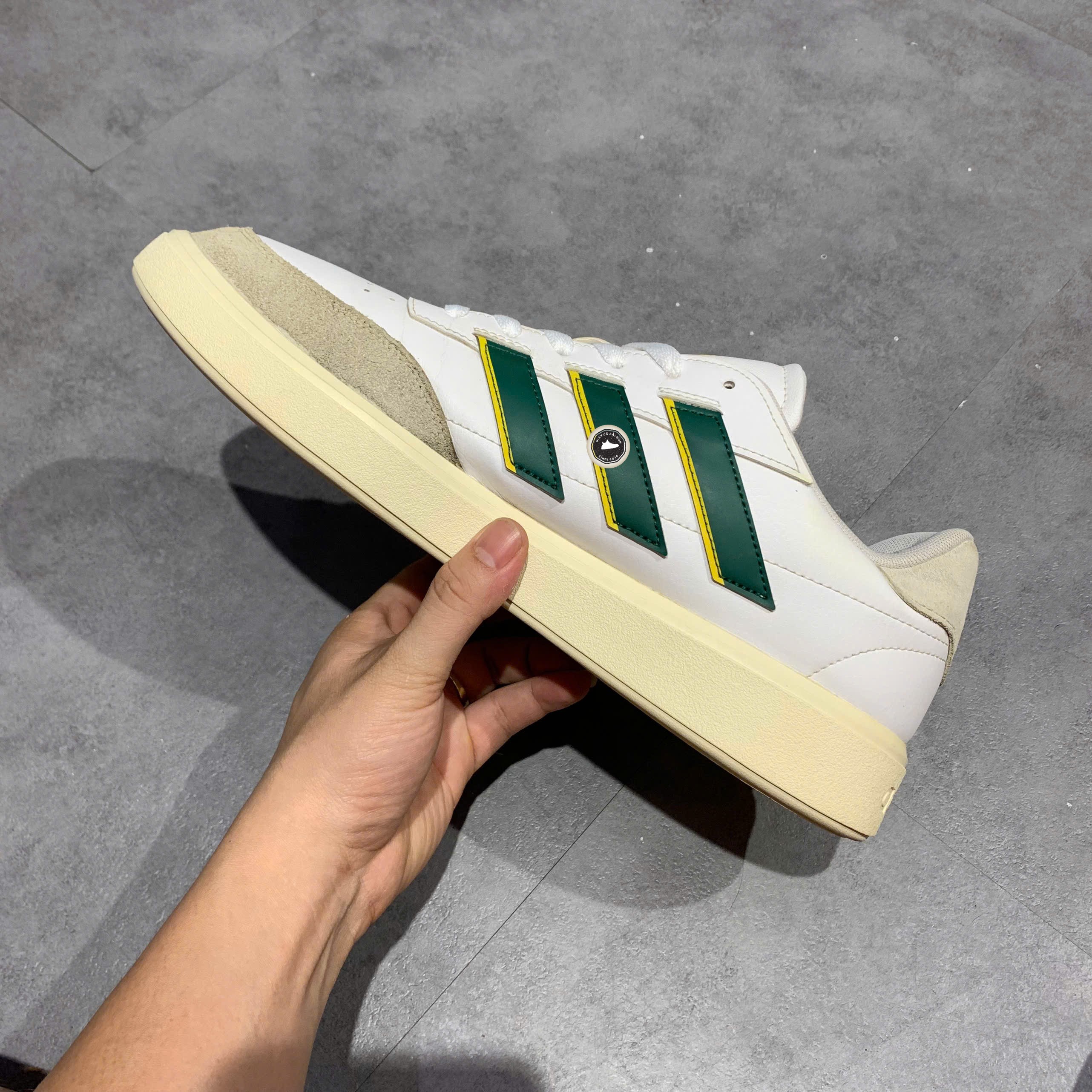 Adidas Courtblock White Green - IG6864 - Size 46 2/3 - GIÀY 2HAND CHÍNH HÃNG PVN24563